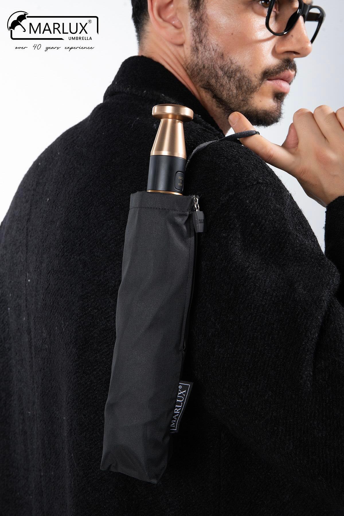 Black Rolls Royce Gold Handle Ultra Luxury Premium Umbrella M21mar1021r001