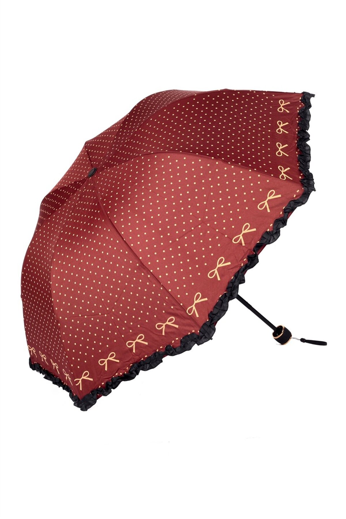 Burgundy Bow Umbrella M21mar912r002