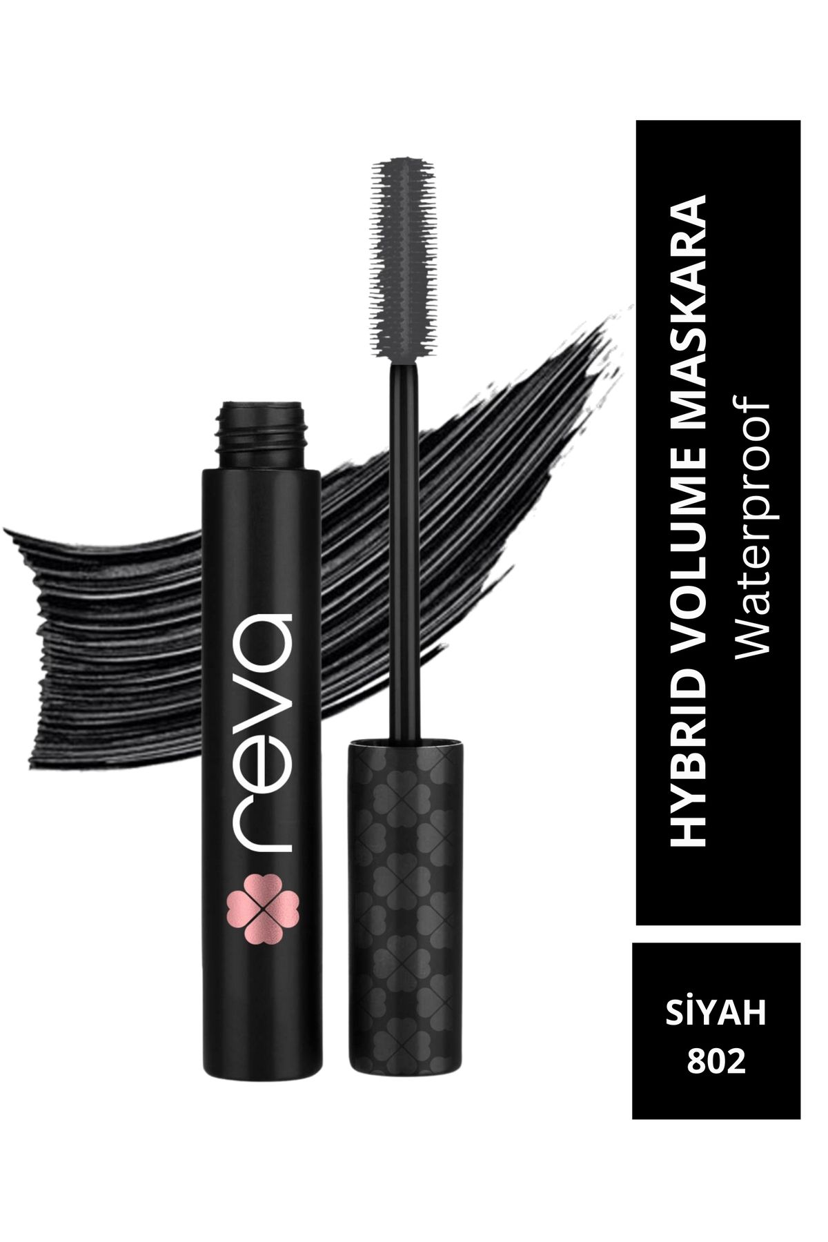 REVA-Volumizing Hybrid Mascara - Hybrid Volume Mascara Black - No: 802 - Vegan & Clean Content 1