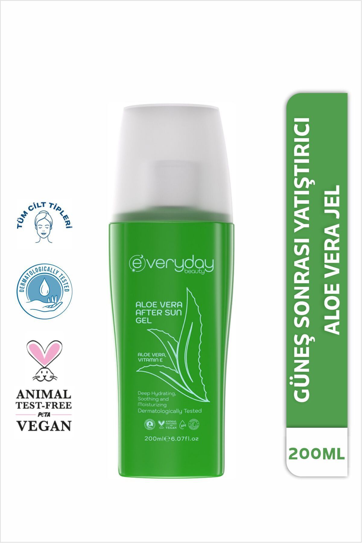 Everyday Beauty Aloe Vera Güneş Sonrası After Sun Losyon 200ml Nemlendirici Dinlendirici Yatıştırıcı Etki