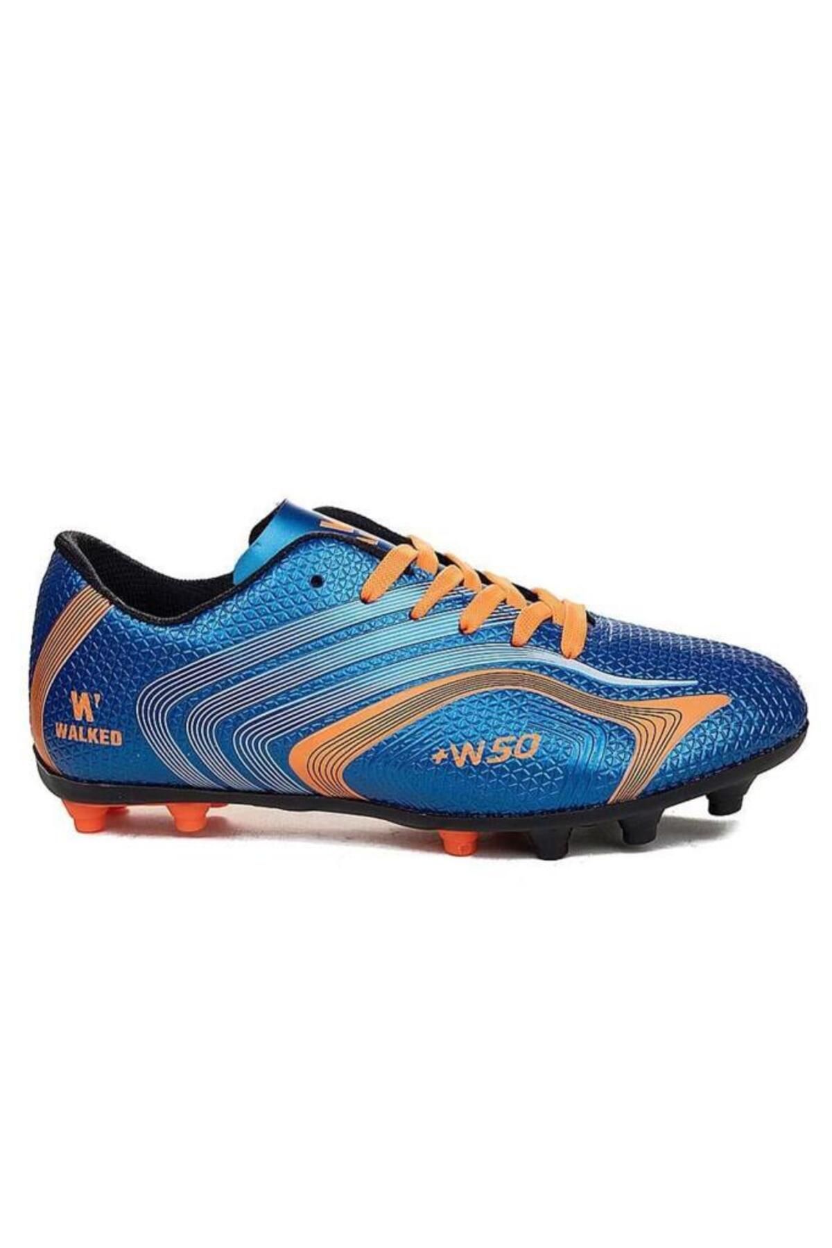 Walked 443-24 Boy Studded Cleats آبی نارنجی 31-35