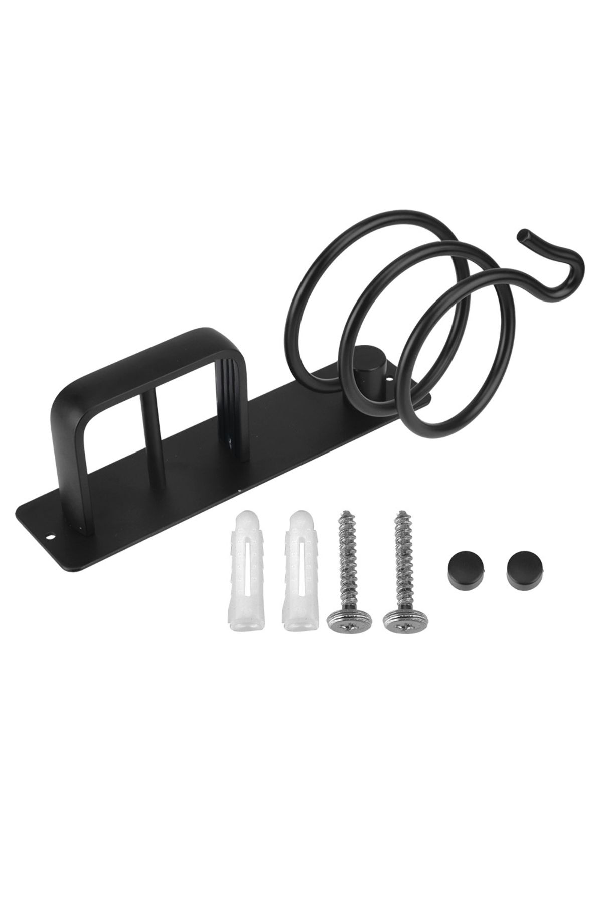 Choice-Wall Mounted Hair Straightener Holder Storage Rack Hair Dryer Holder Rack Organizer Bathroom Shel... 1