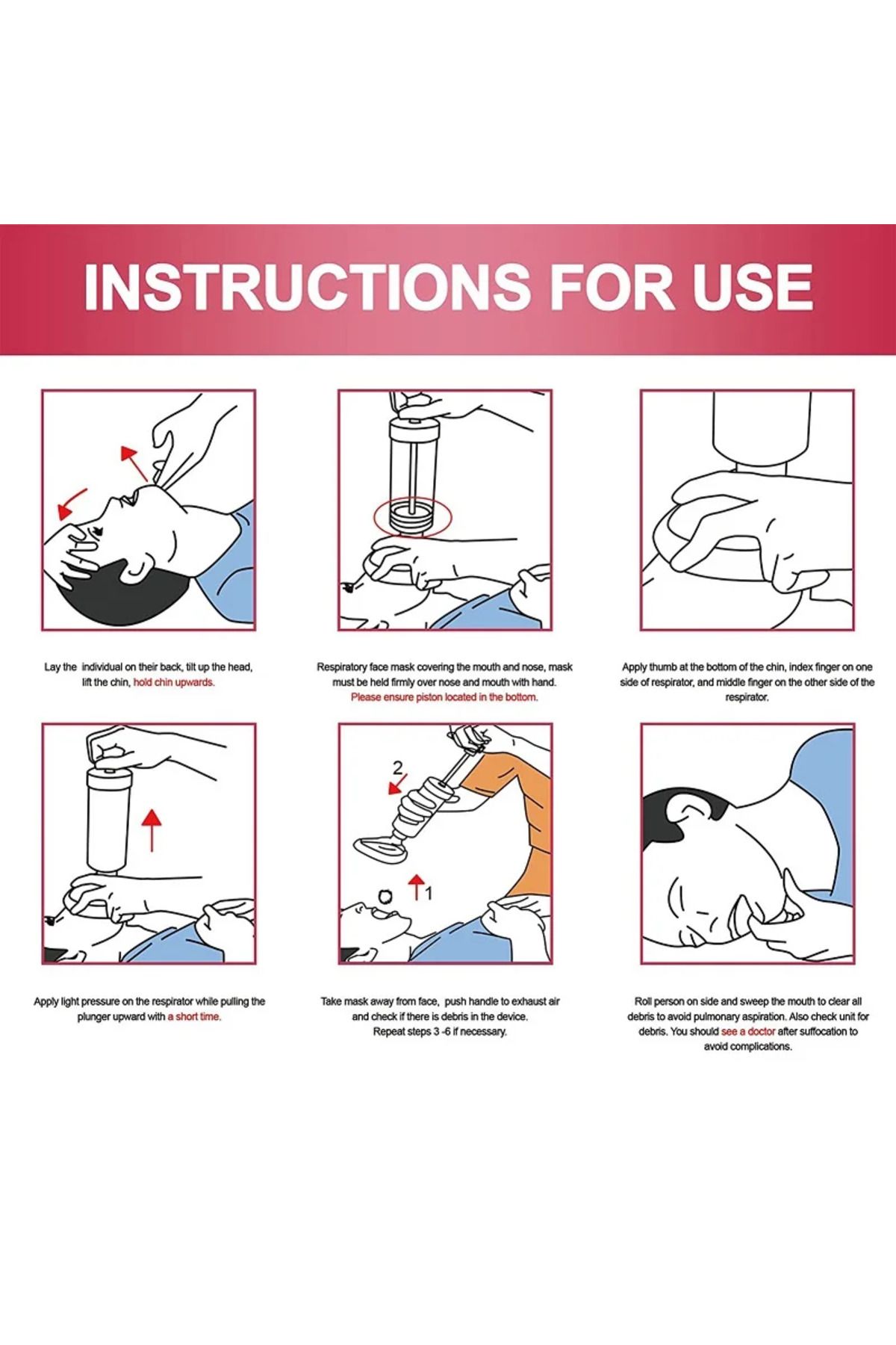 Choice-Upgrade Portable Anti Choking Device Choking Emergency Life Saving Suction Vac Anti Choke Device ... 7