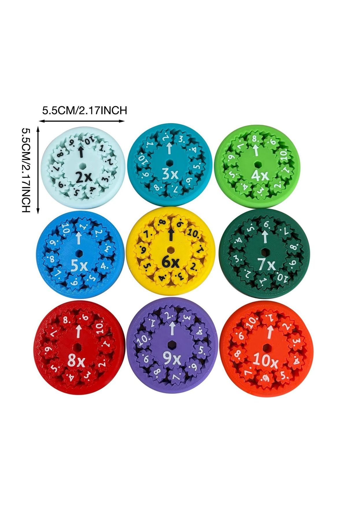 Choice-Math Fact Fidgets Spinners Toy Educational Spinner Toy For Learning Arithmetic Multiplication Div... 7