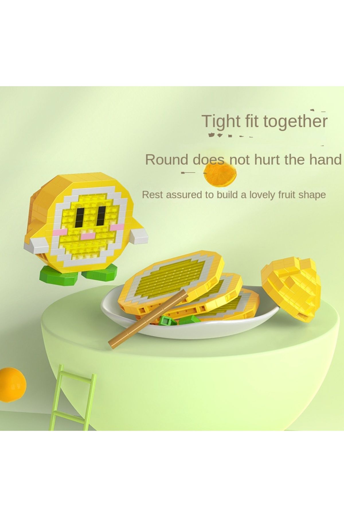 CONUSEA-Building Blocks Fruit Banana Bricks Kawaii Watermelon DIY Assembled Puzzle Cute Table Decor Child... 5