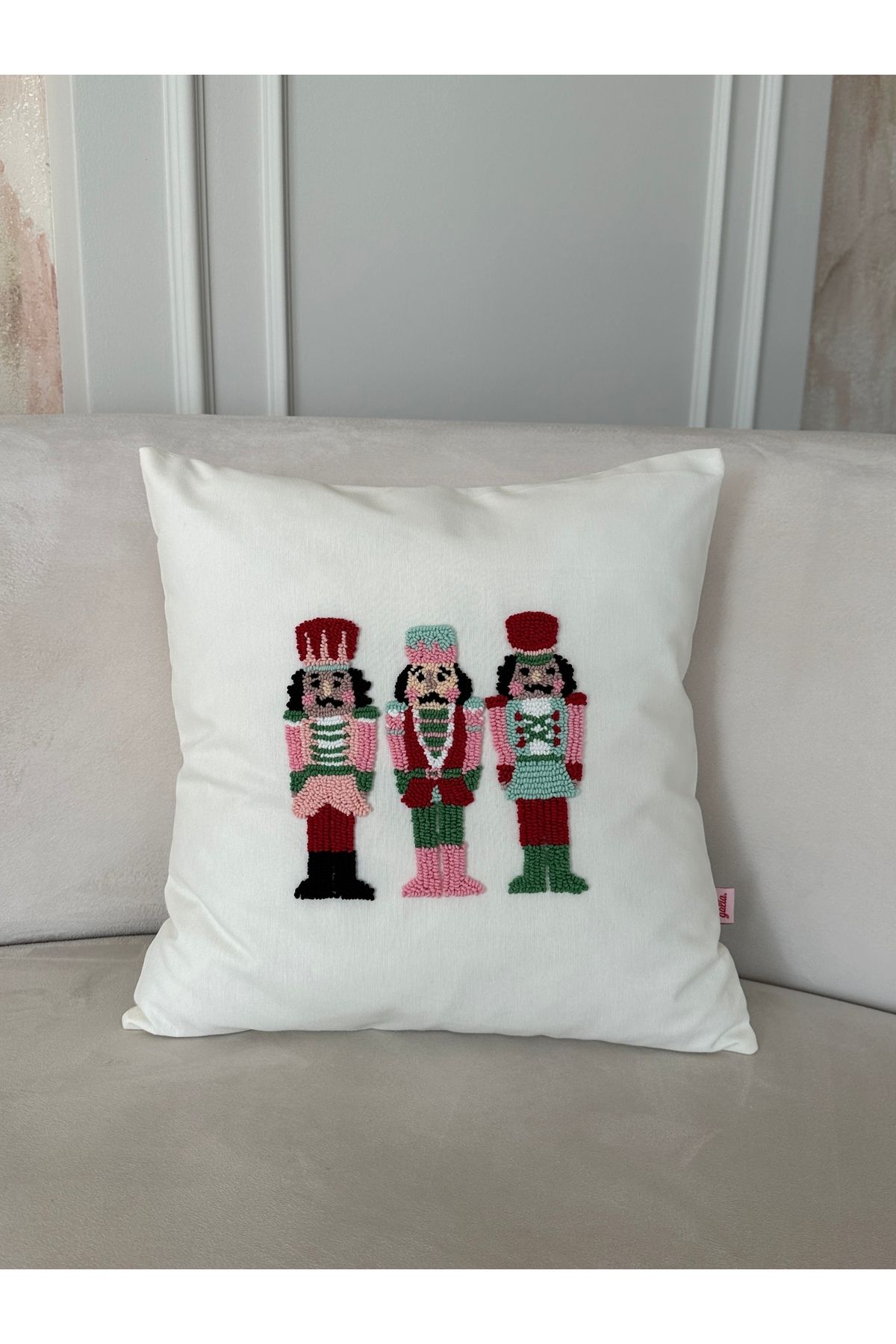 Galia Tasarım-New Year Series Lead Soldiers Christmas New Year Punch Throw Pillow Pillow Case 5