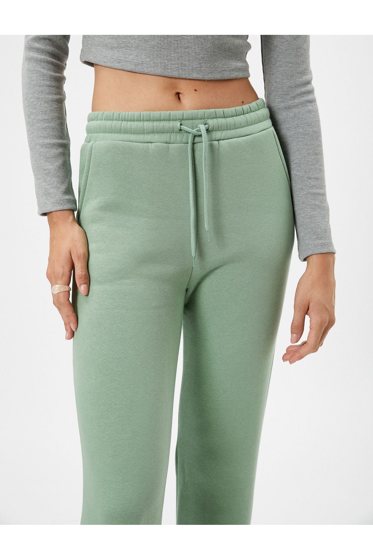 Koton-Jogger Sweatpants with Elastic Waistband and Pocket Detail 5