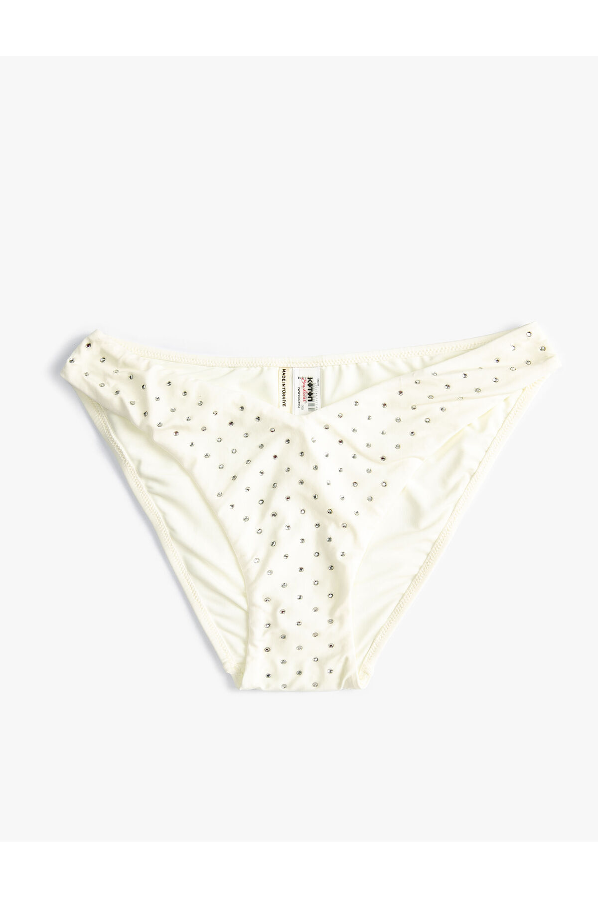 Koton Bikini Altı V Kesim Normal Bel Parlak Taş İşlemeli