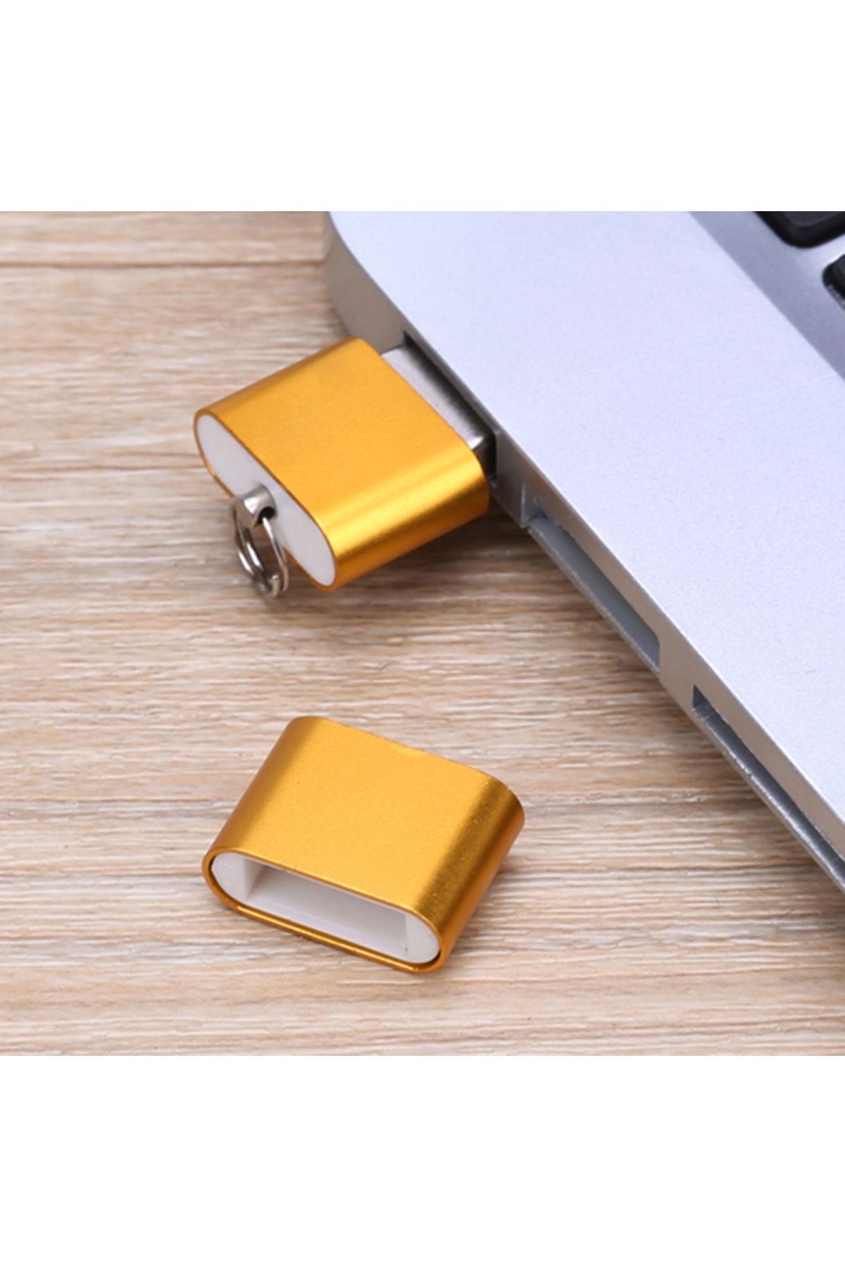 ALLOYSEED-Mini Aluminium Alloy USB 2.0 T Flash TF Micro SD Memory Card Reader Adapter 2
