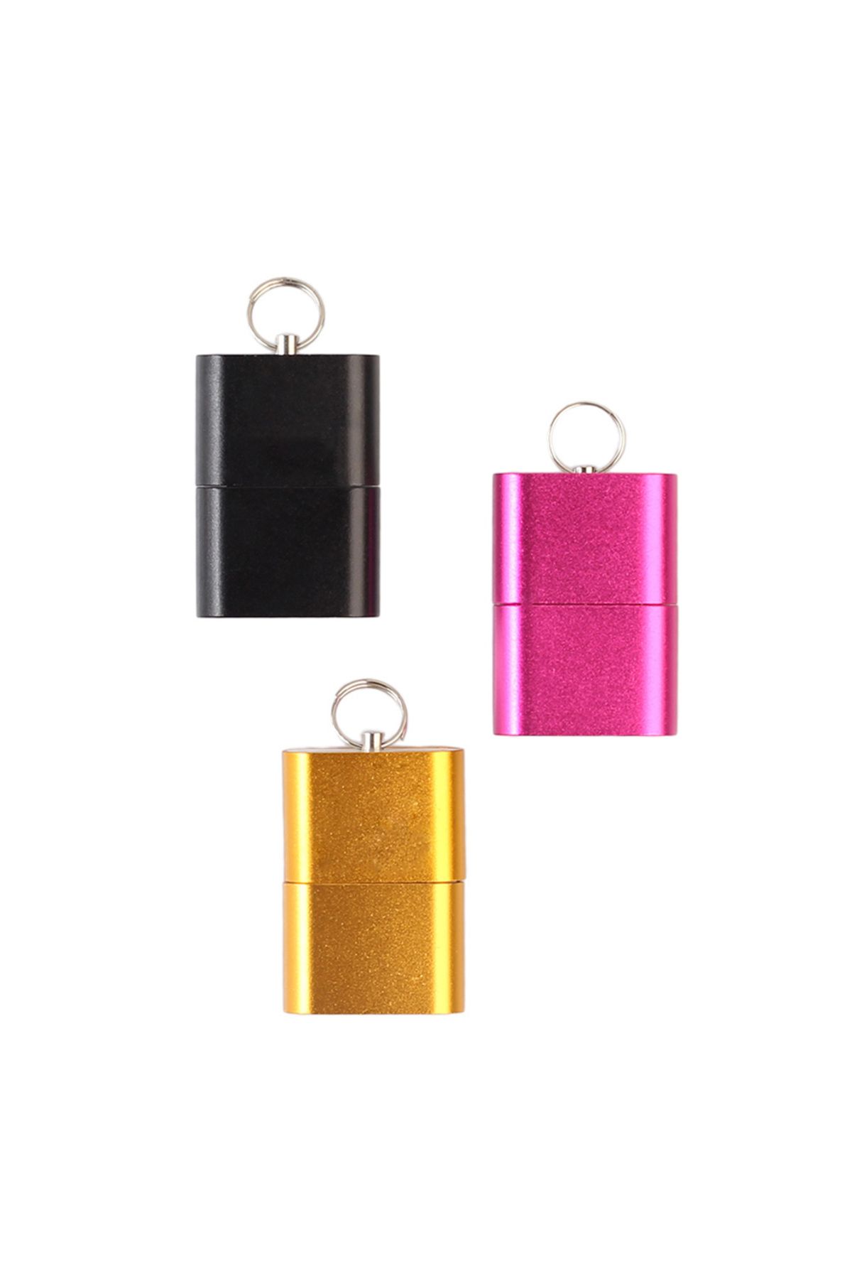 ALLOYSEED-Mini Aluminium Alloy USB 2.0 T Flash TF Micro SD Memory Card Reader Adapter 6