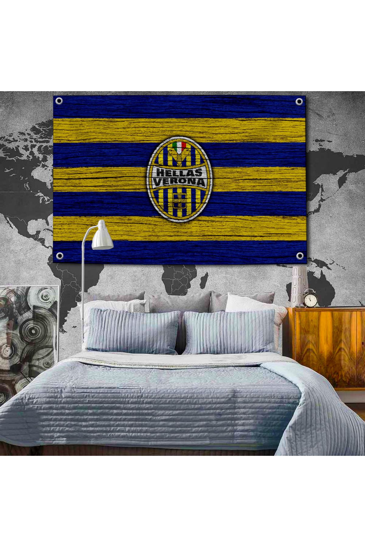 Choice-H-HELLAS VERONA Flag Football Flag Hanging Flags for Rooms Banner Club Flag Room Decor Y2k Decora... 3