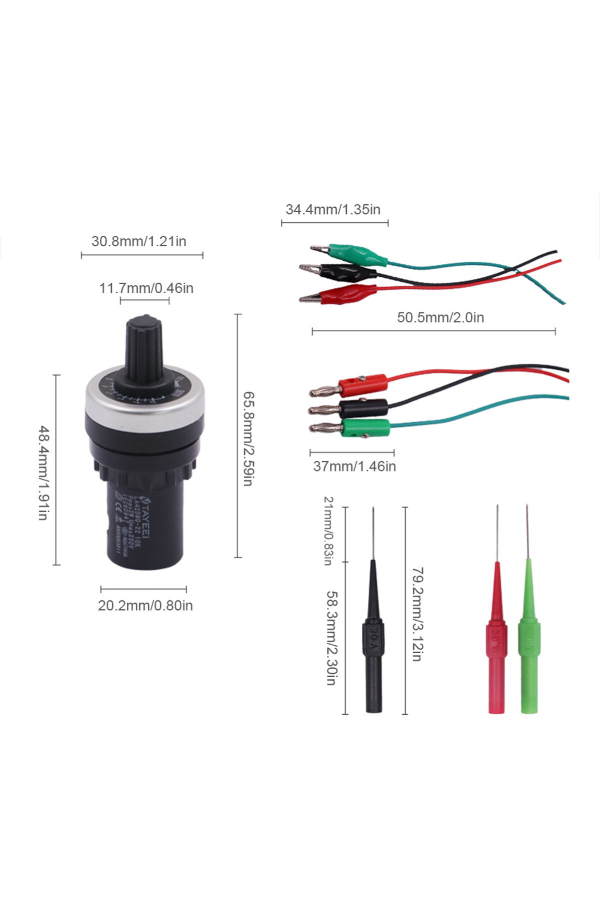 APWIKOGER-Universal Automobile Resistance Simulator Analog Generator Resistance Sensor Fuel Diagnostic Tool 6