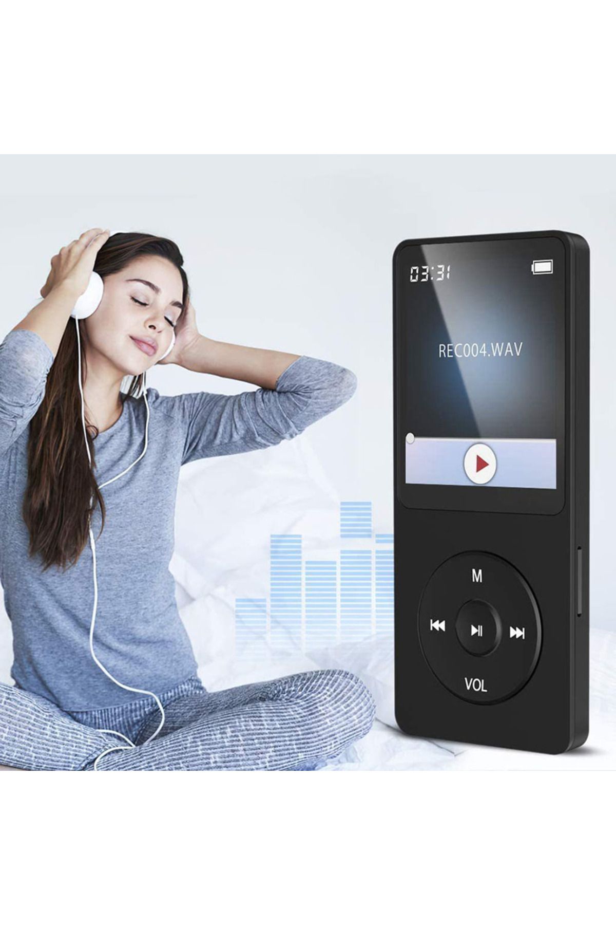 ALLOYSEED-Bluetooth MP3 Player Type-C Charging Record Digital Display Screen Media HiFi Lossless Portable P... 5