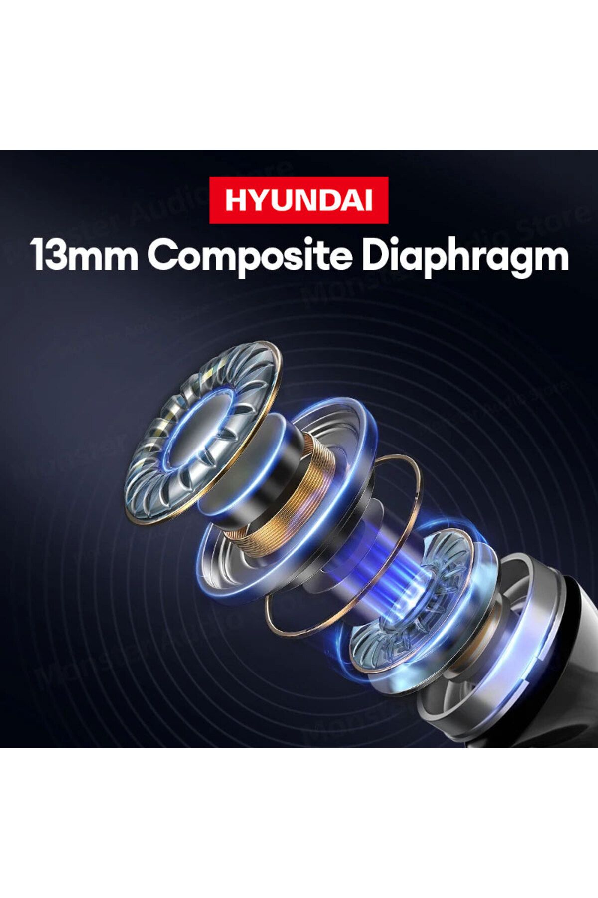 Choice-Wireless HYUNDAI HY-T02 Bluetooth 5.3 TWS Earphones Gaming Sports Waterproof Earbud Built-... 5
