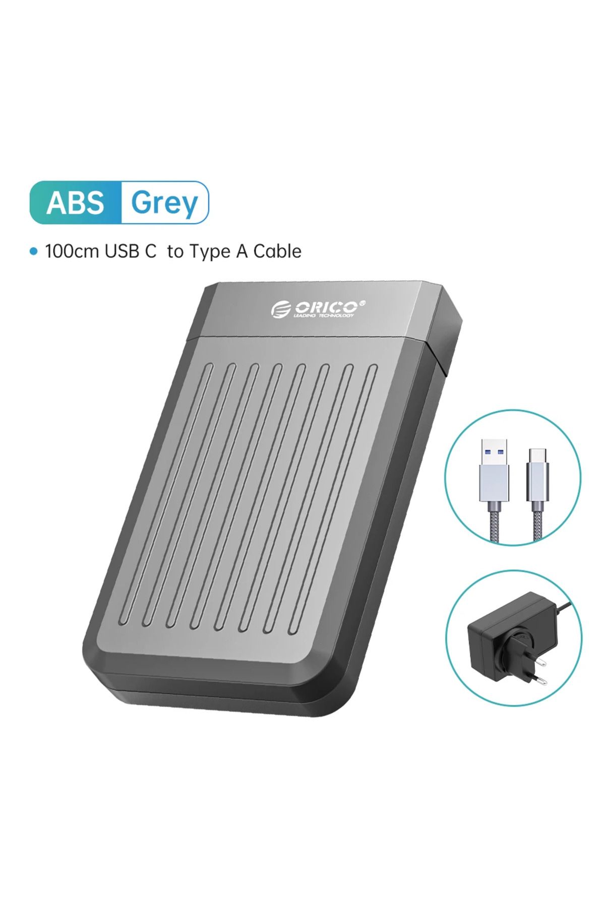 Orico-3.5" HDD Case SATA to USB C 6Gbps External Hard Drive Case for 3.5 inch HDD Enclosure with ... 1