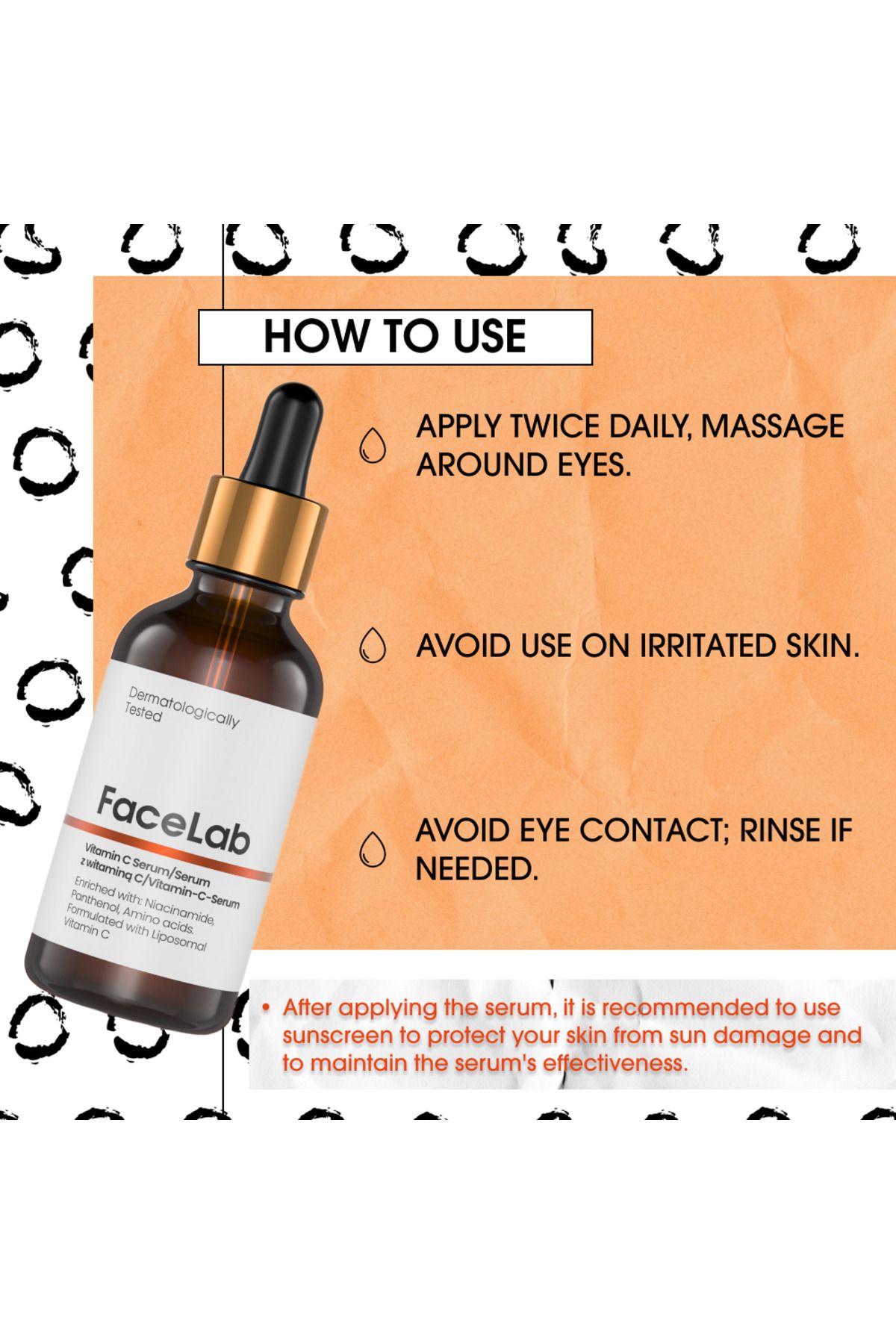 FaceLab-Brightening, Revitalizing and Nourishing Vitamin C Serum 30 ml 5
