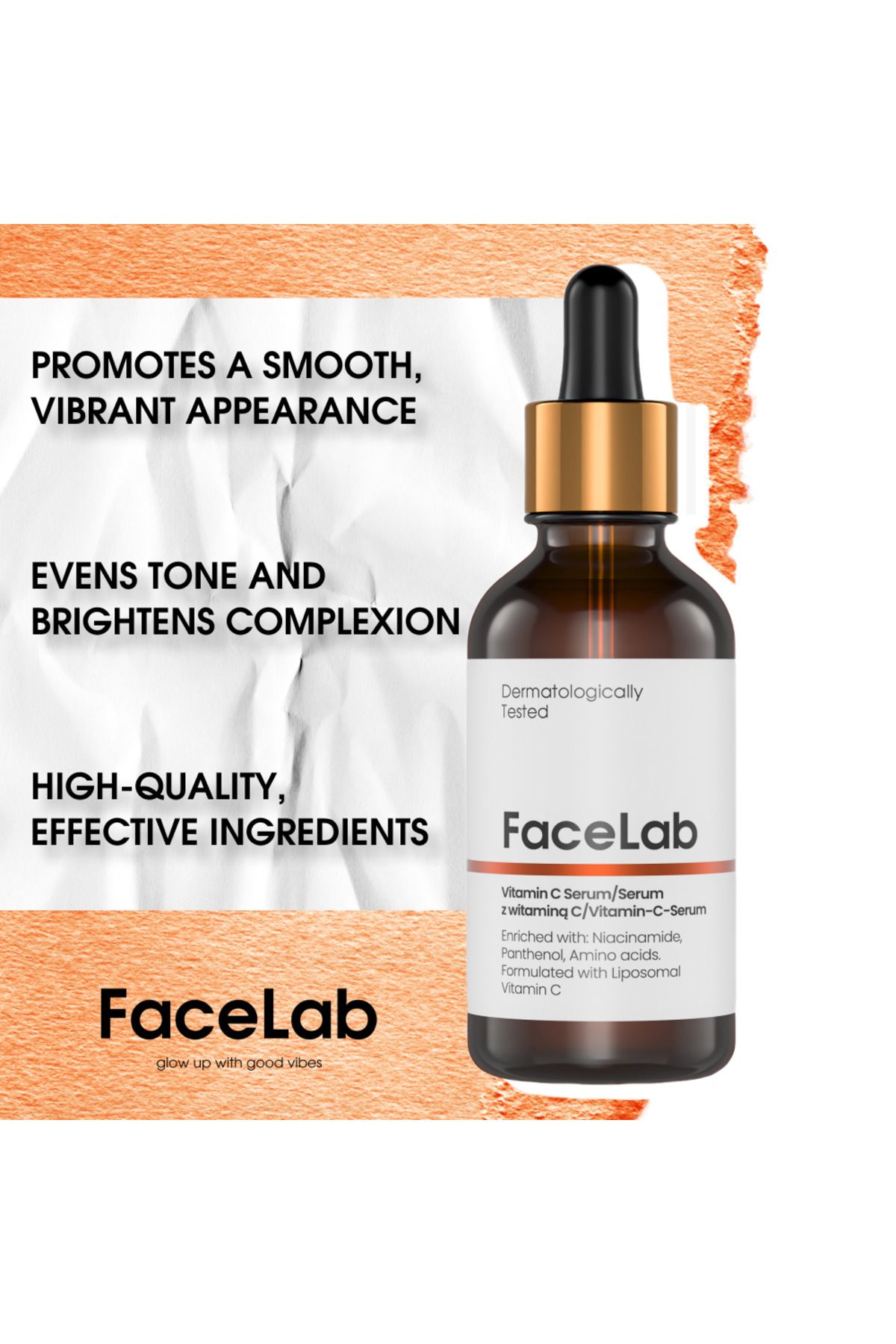 FaceLab-Brightening, Revitalizing and Nourishing Vitamin C Serum 30 ml 4