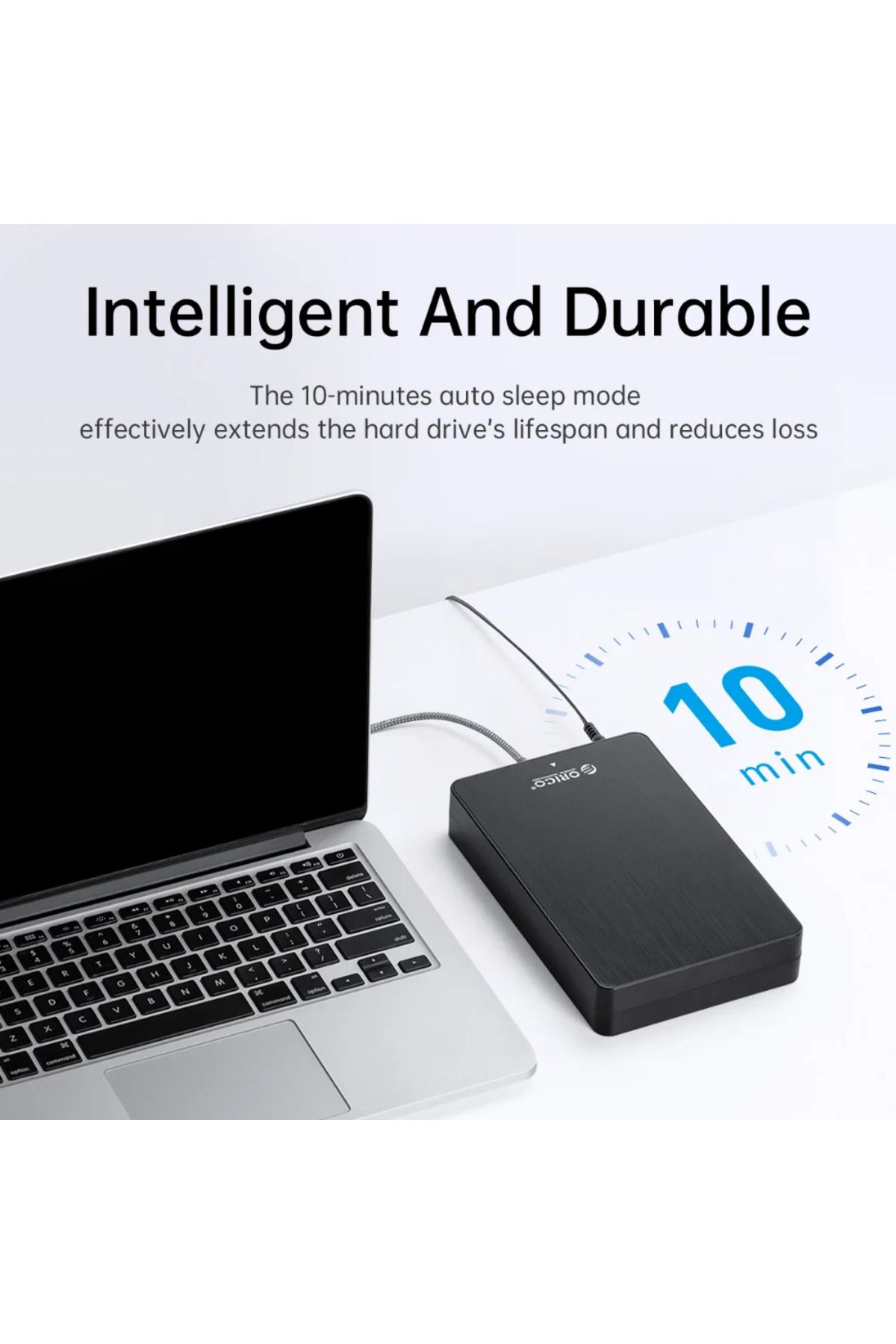 Orico-3.5" HDD Case SATA to USB C 6Gbps External Hard Drive Case for 3.5 inch HDD Enclosure with ... 4