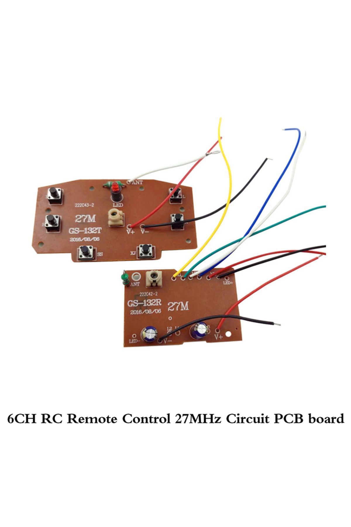 Choice-6CH 2.4G Remote Control High Quality 27MHz Circuit PCB Transmitter Receiver Board For RC Car Remo... 2