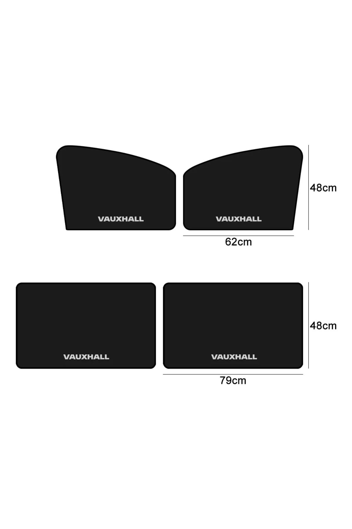 Choice-For Opel Crossland X Astra J Grandland Vauxhall K Auto Front Rear Black Sun Visor Magnetic Car Si... 7