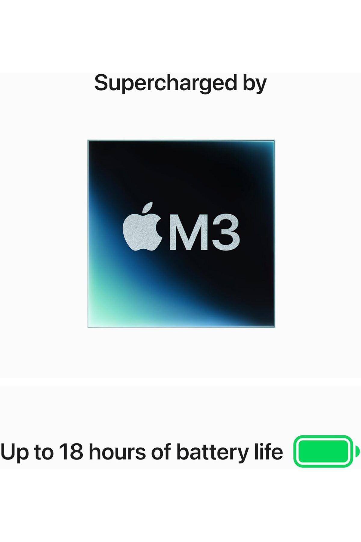 Apple-15-inch MacBook Air: Apple M3 chip, 8-core CPU and 10-core GPU, 16GB, 512GB SSD - Midnight 3