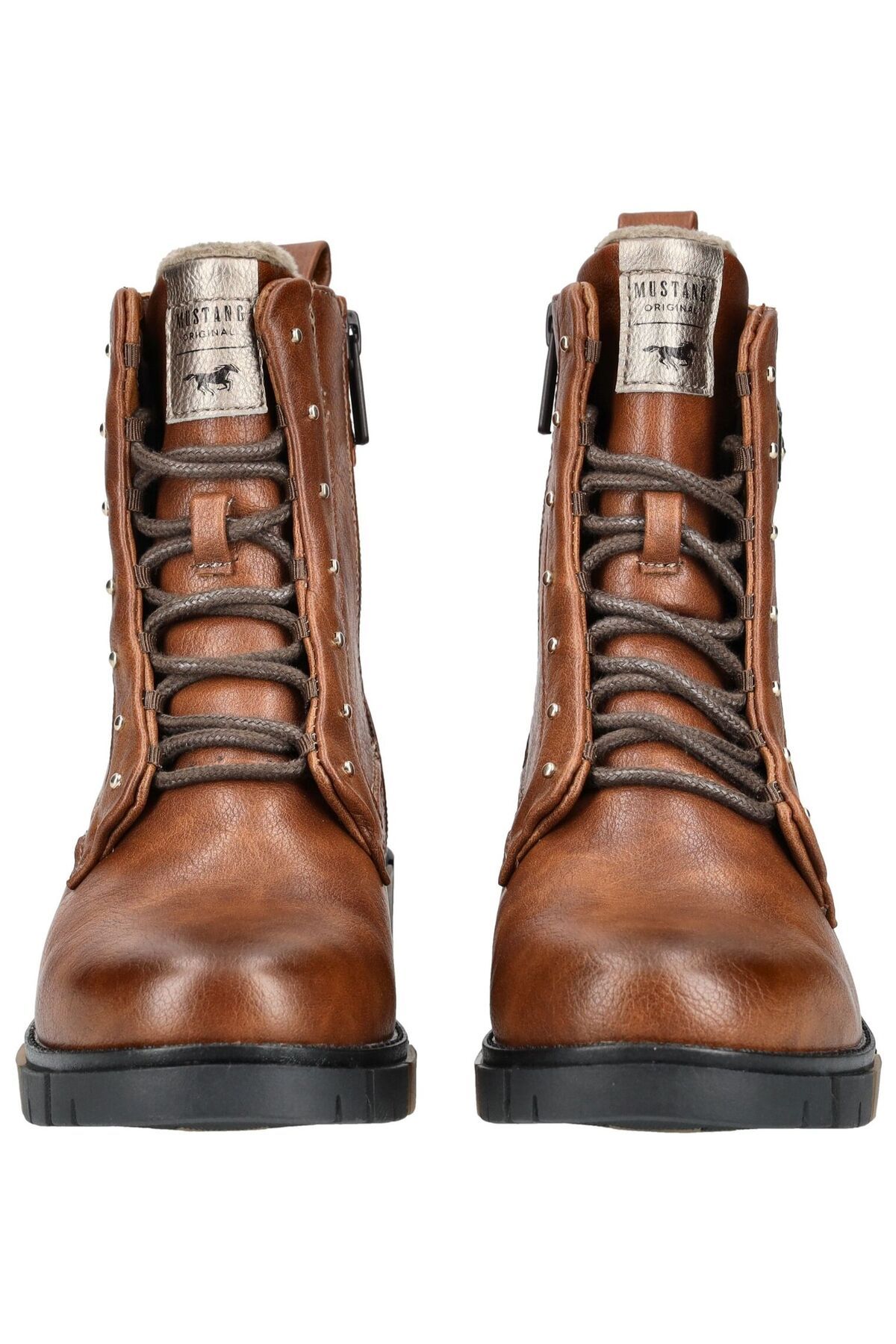 Mustang-Ankle Boots - Brown - Block 4