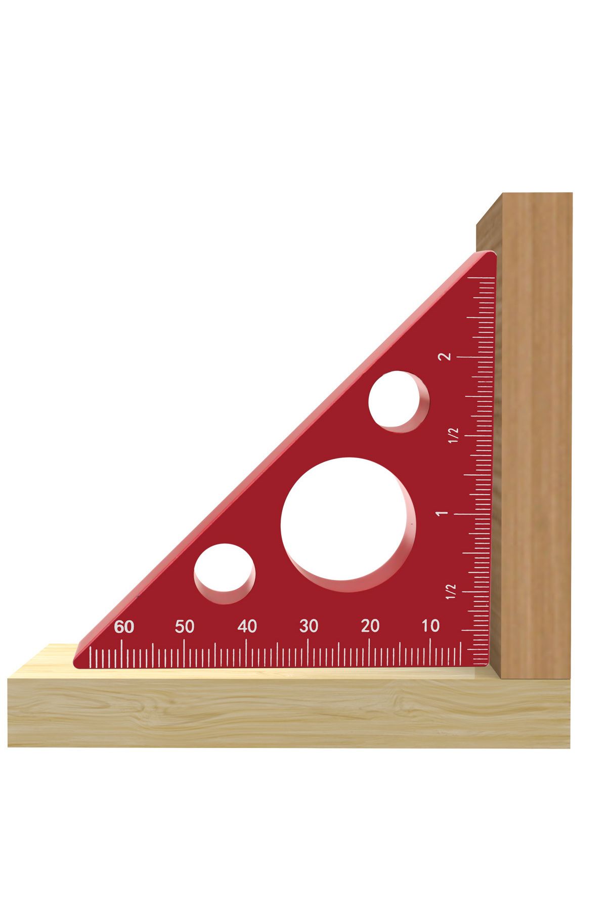 FNICEL-2Pc Aluminum Dovetail Jig and Triangle Ruler Kit - Router/Saw Table Precision Depth Gauge and Ten... 6