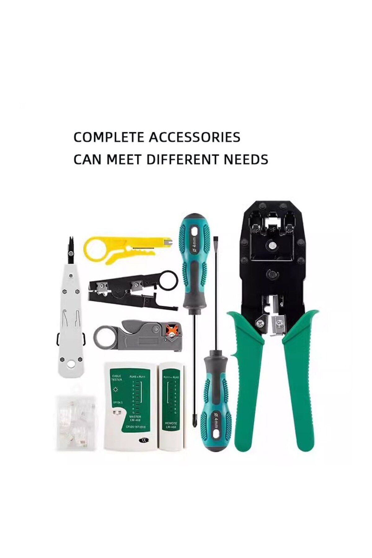 Choice-1 Set Five Types of Network Tool Kit Wire Clamp Combination Network Toolkit Household Manual Tool... 4