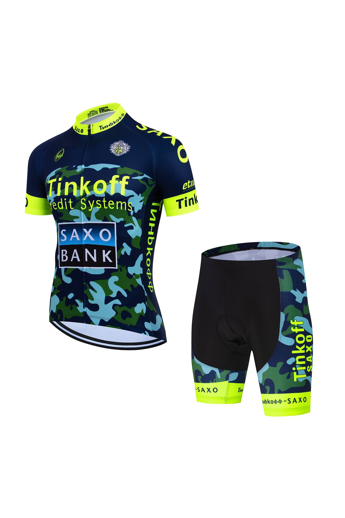 Choice-Saxo Bank Tinkoff TEAM Cycling Sets Triathlon Bicycle Clothing Breathable Anti-UV Mountain Cyclin... 4