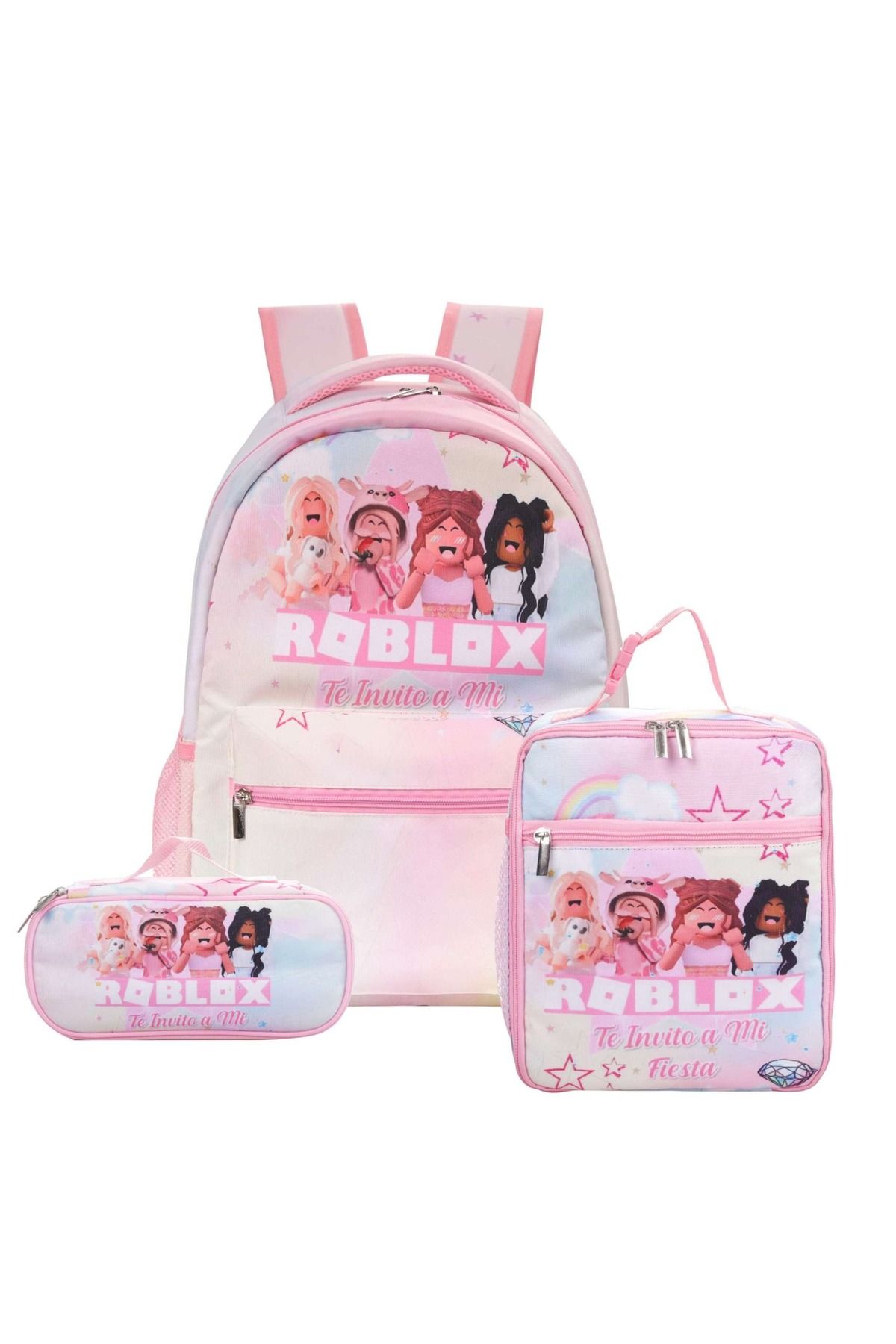 Choice-Spot ROBLOX Backpack Virtual World Three-piece School Bag Primary School Student Backpack Junior ... 8