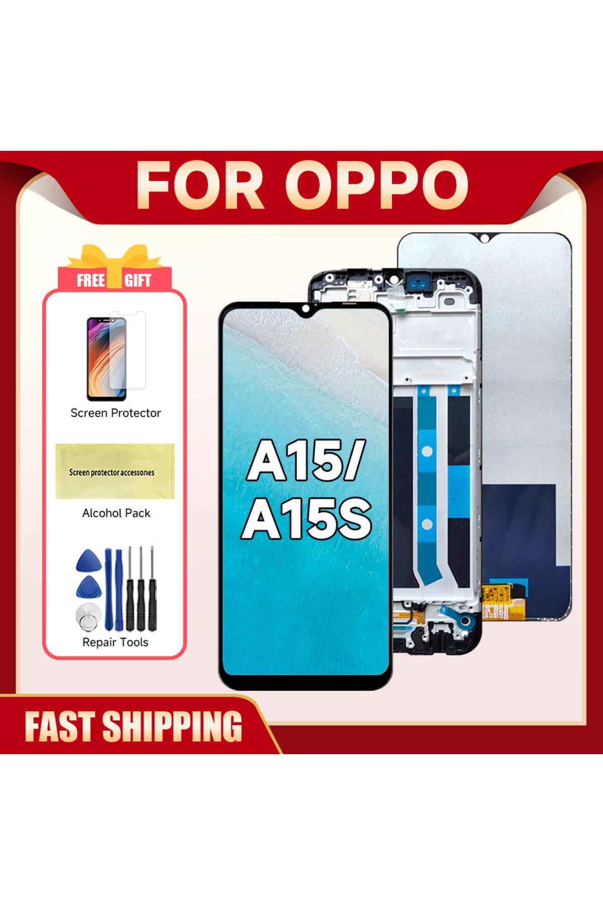 Choice-6.52" For Oppo A15 LCD Display CPH2185 Touch Screen Digitizer Assembly Replacement For A15s CPH21... 2