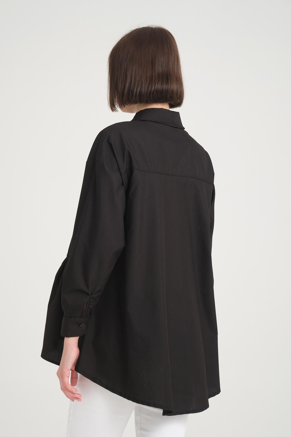 Işşıl-Işil B112-Closed Button Cotton Sports Maternity Shirt-Tunika 6
