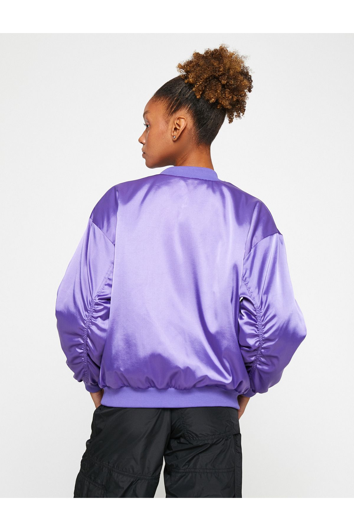Koton-Pilot Jacket with Zipper and Drawstring Pocket Detail 4