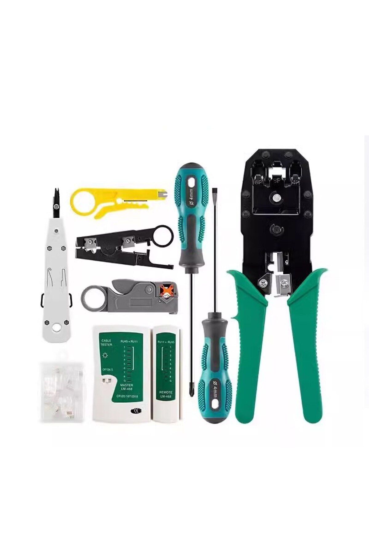 Choice-1 Set Five Types of Network Tool Kit Wire Clamp Combination Network Toolkit Household Manual Tool... 7