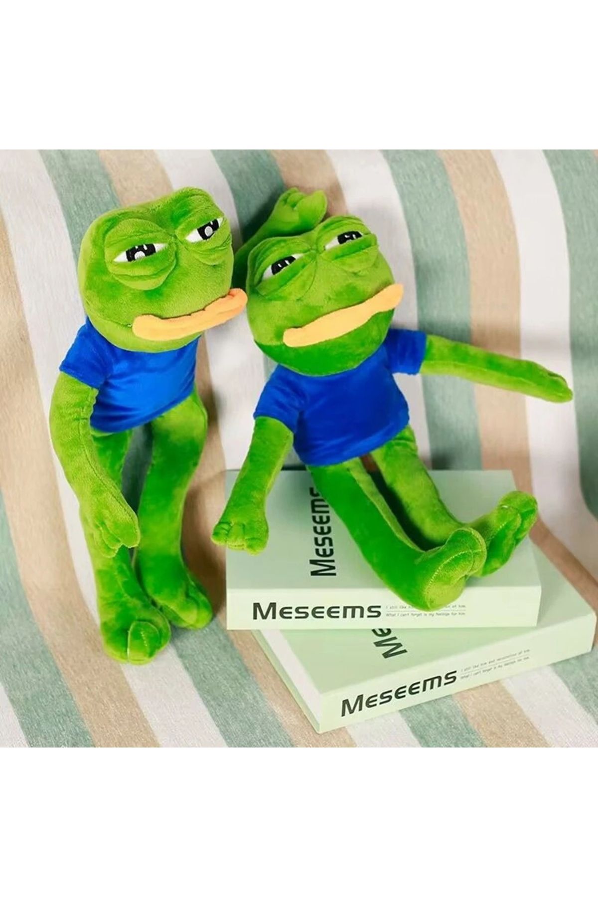 Choice-45CM Pepe Frog Plush Toy Sad Male Ugly Baby Big Mouth Crying Face Peripheral Dolls Send Friends F... 2
