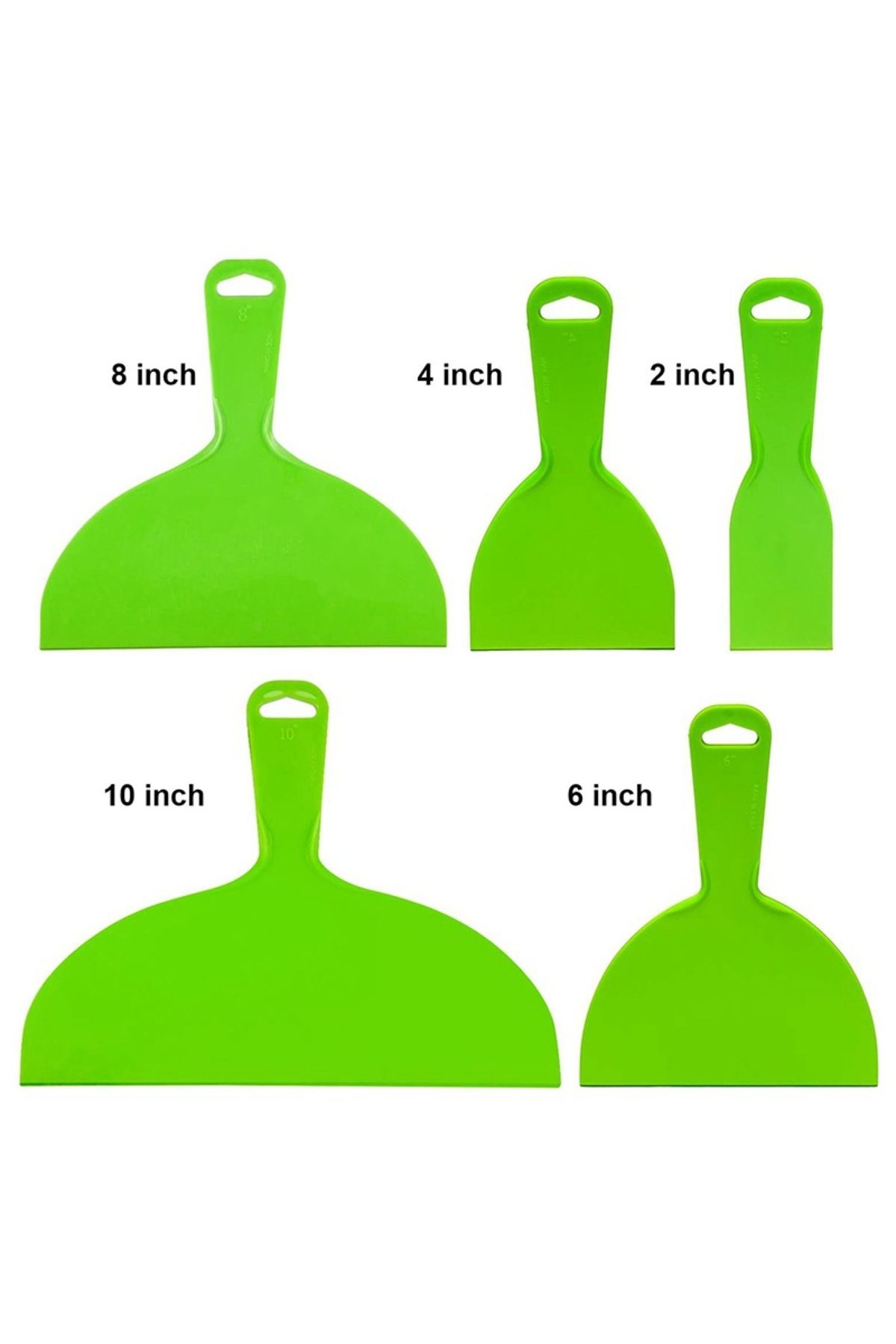 CHITOP-5Pcs Putty Knife Set Flexible Plastic Paint Scraper Tool for Spackling,Wallpaper Scraper,spatula ... 3