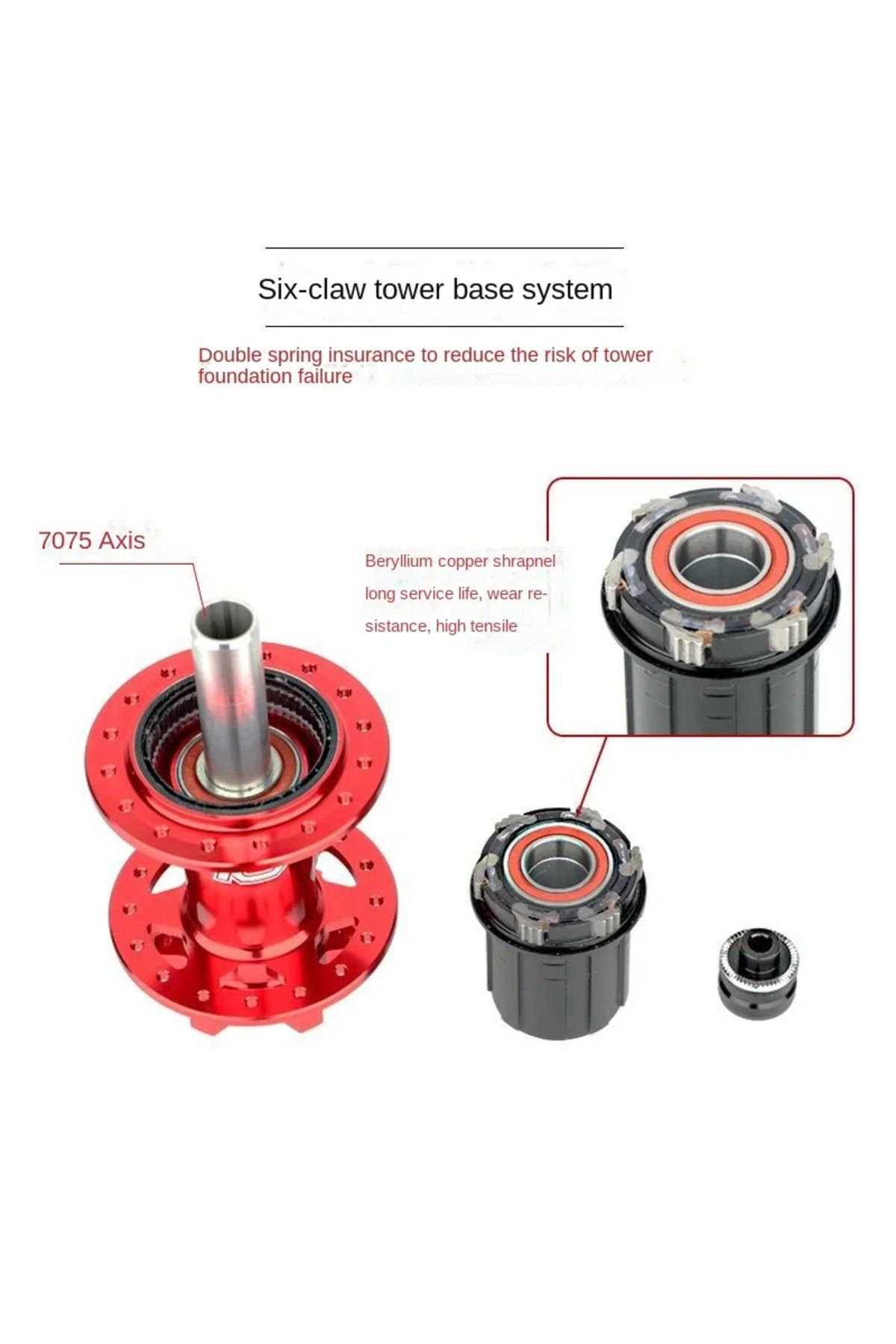 Choice-Hassns pro4 k7 cube mtb noisy cubes 32/36 holes mtb hubs 120 Sound Freehub 7-12 Speed HUB for SHI... 4