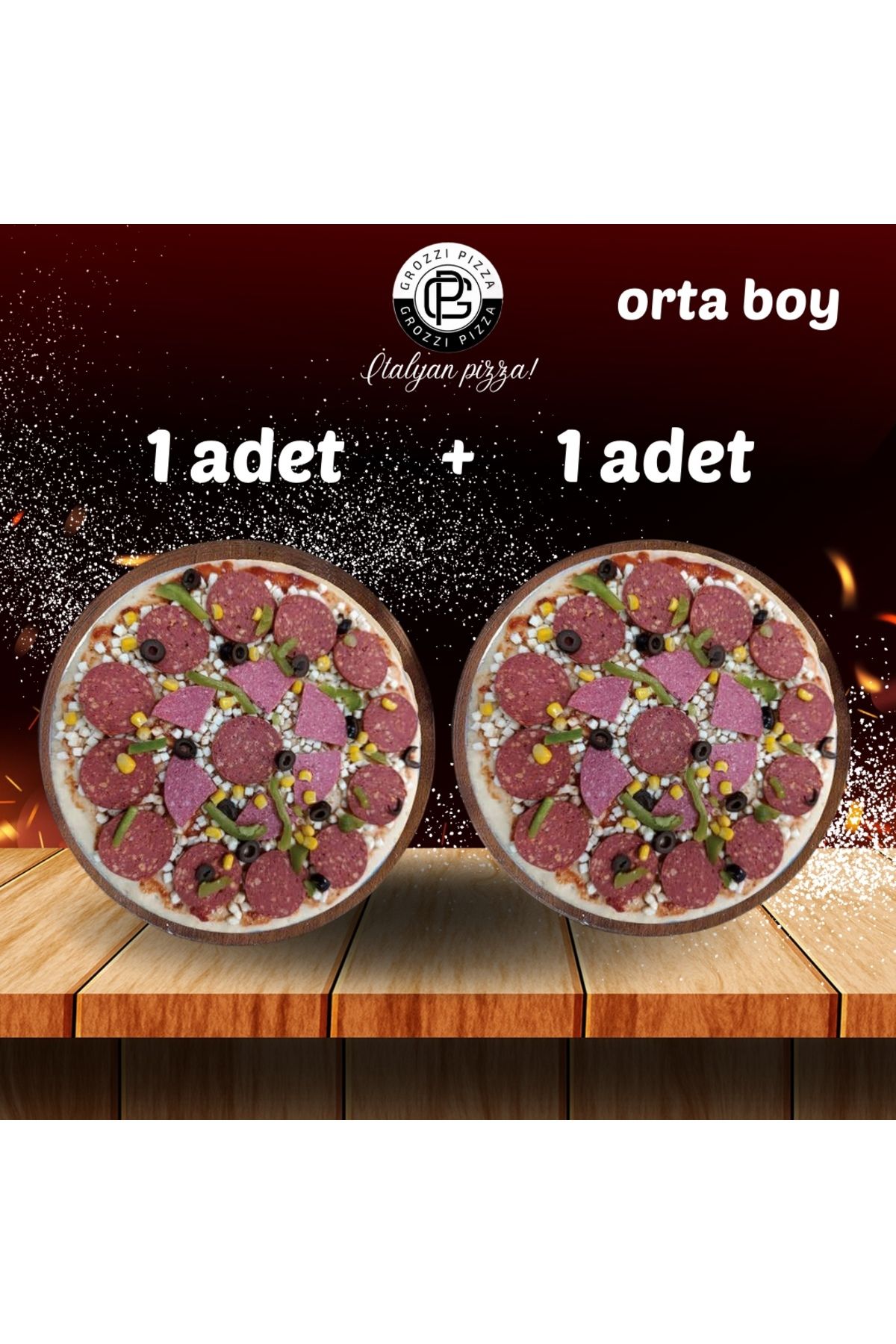 GROZZI Karışık Pizza 2 Adet 770 gram