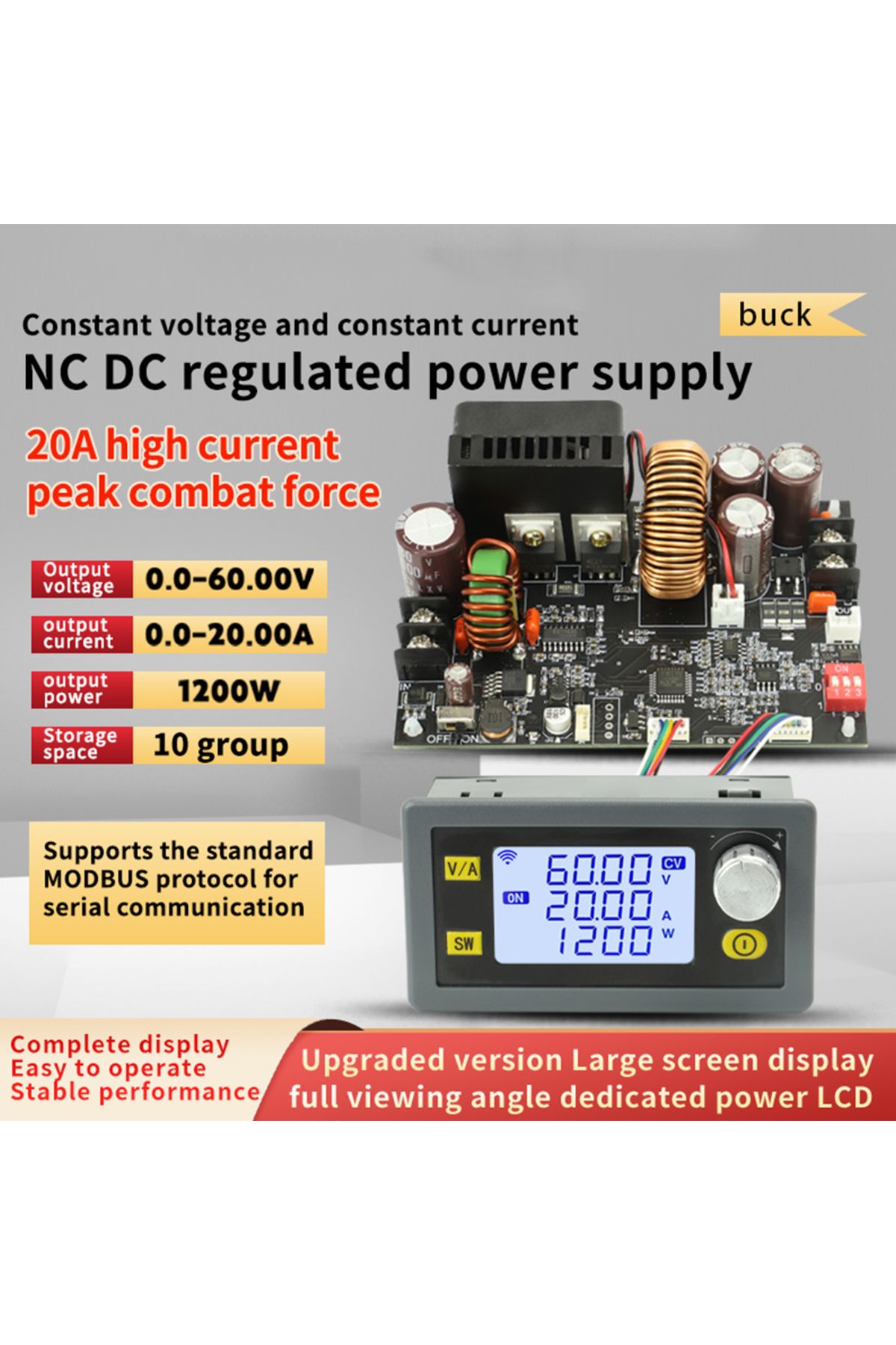 Choice-XY6020L Numerical Control DC 6-70V Step Down Stabilized Power Supply Constant Voltage Current Buc... 2