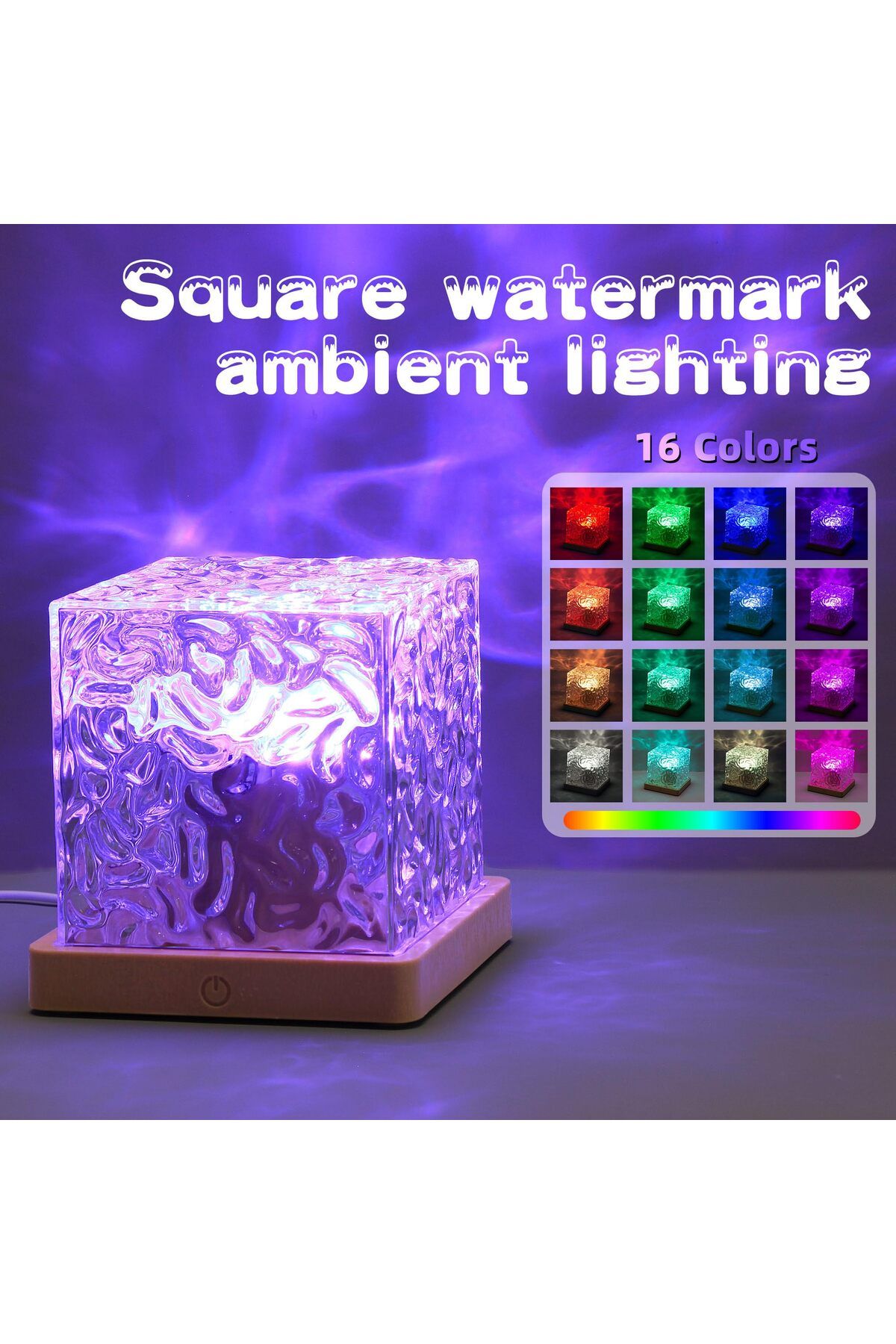 Choice-Ocean Wave Projector Light 16 Colors Midnight Aura Lamp with Touch Control Aurora Glow Lamp for H... 2
