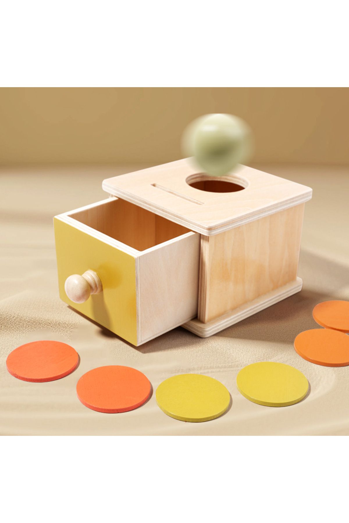 Choice-Montessori Infant Puzzle Box Toys Exercise Hand-eye Coordination Permanent Box Round Rectangular ... 5