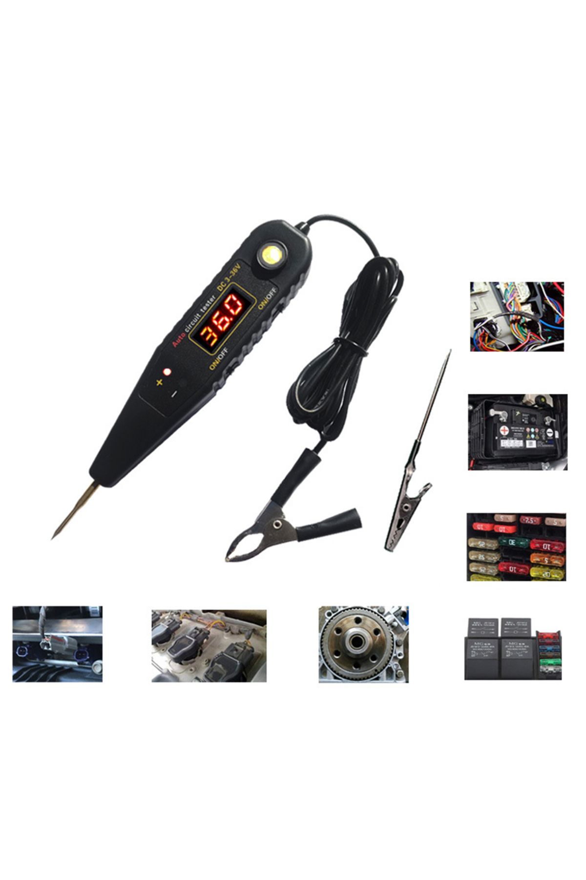 TWISTER.CK-DC36 Power Circuit Probe Tester Electrical System Tool Electrical Circuit Tester With Voltmeter M... 7