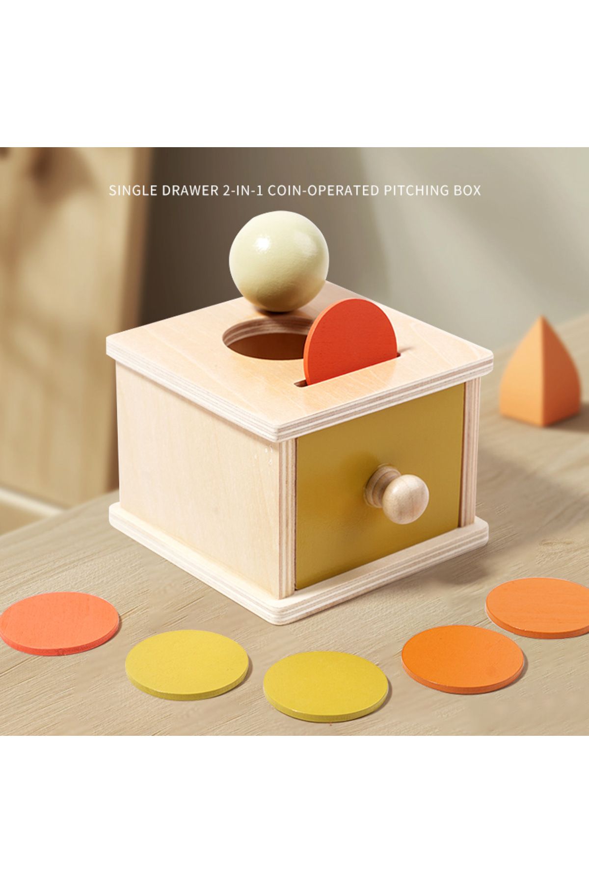 Choice-Montessori Infant Puzzle Box Toys Exercise Hand-eye Coordination Permanent Box Round Rectangular ... 3