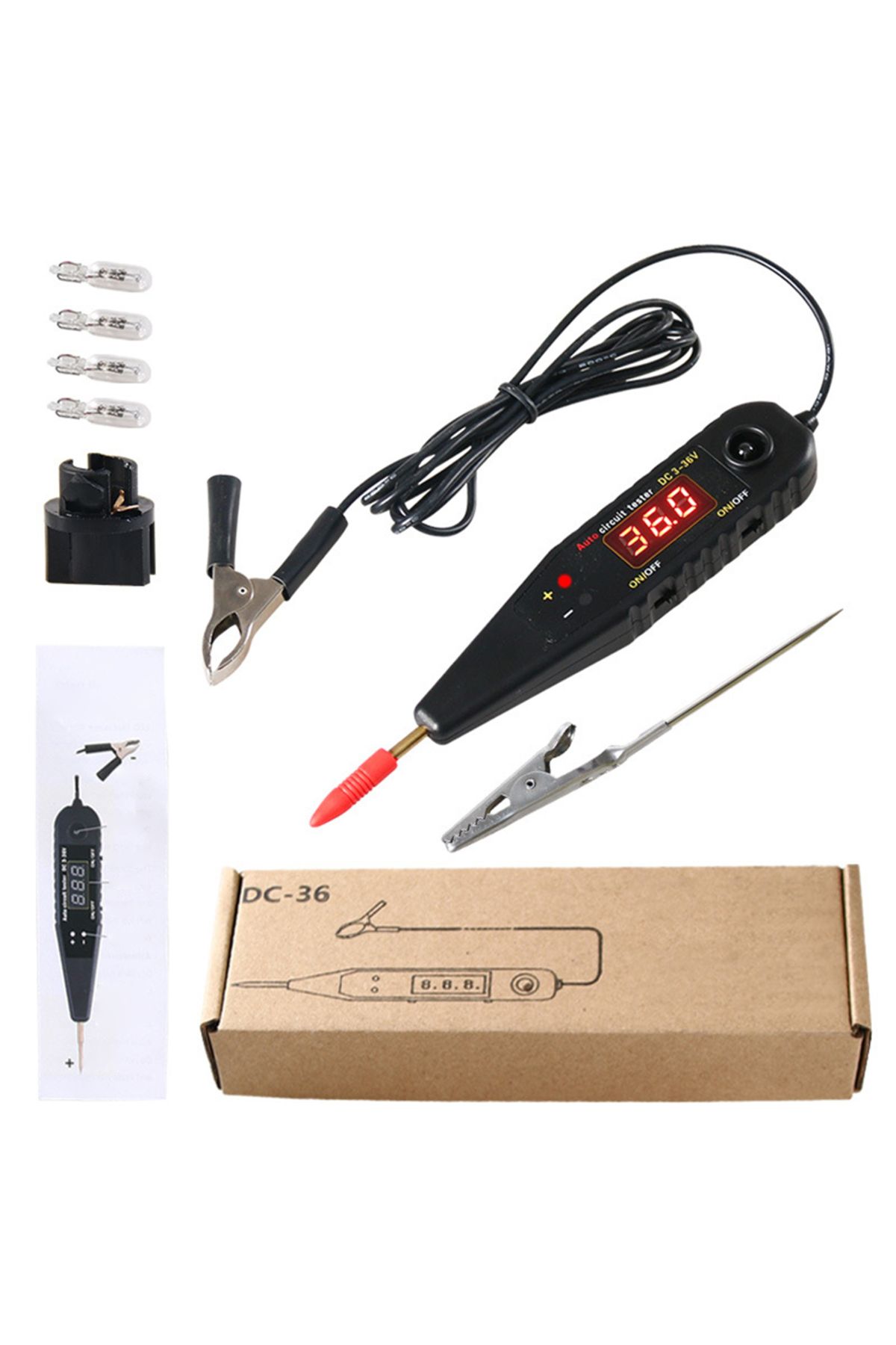 TWISTER.CK-DC36 Power Circuit Probe Tester Electrical System Tool Electrical Circuit Tester With Voltmeter M... 2
