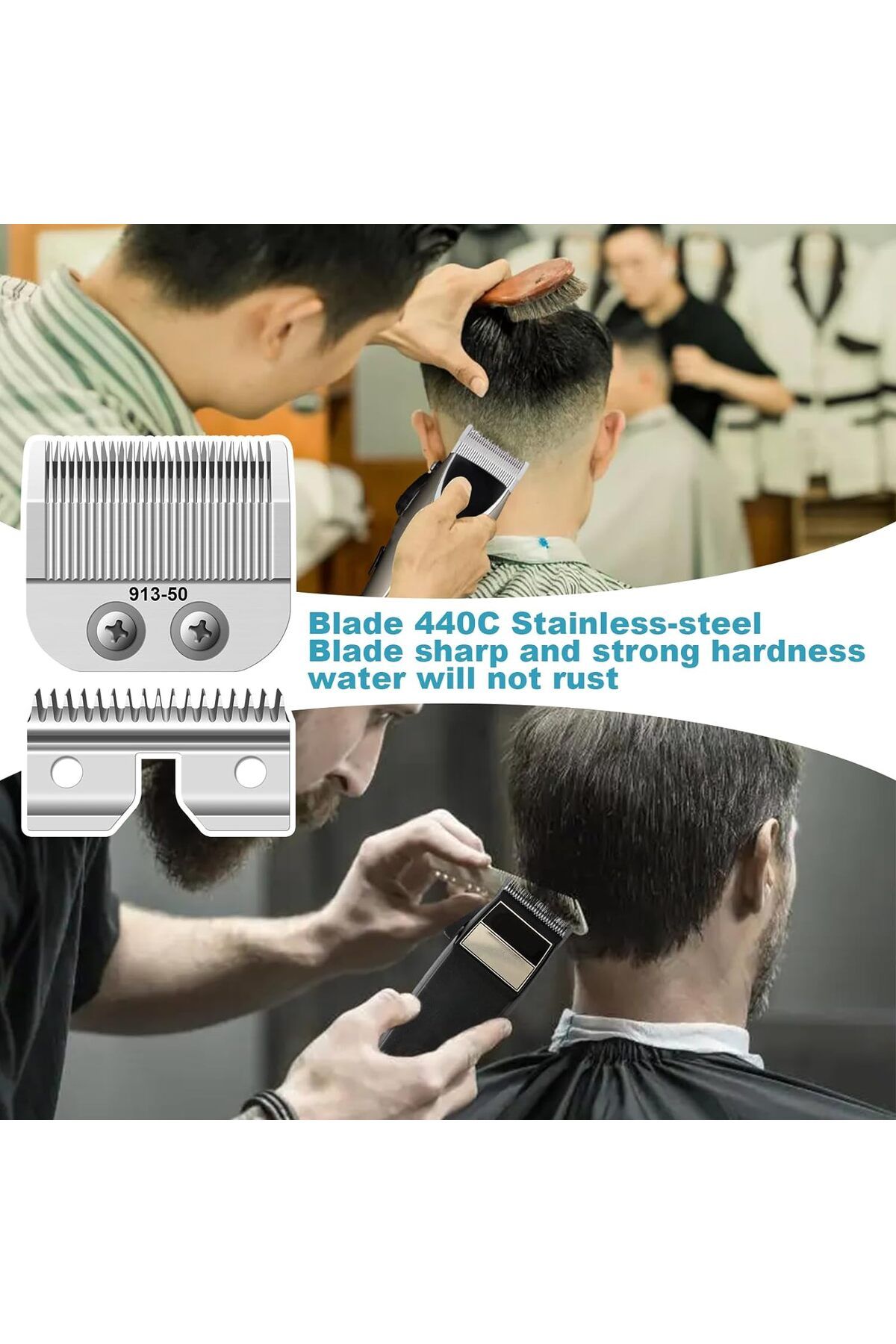 Choice-91350 - Adjustable Medium Blade Compatible with Oster Fast Feed 076023 and Salon Pro Clippers 076... 2