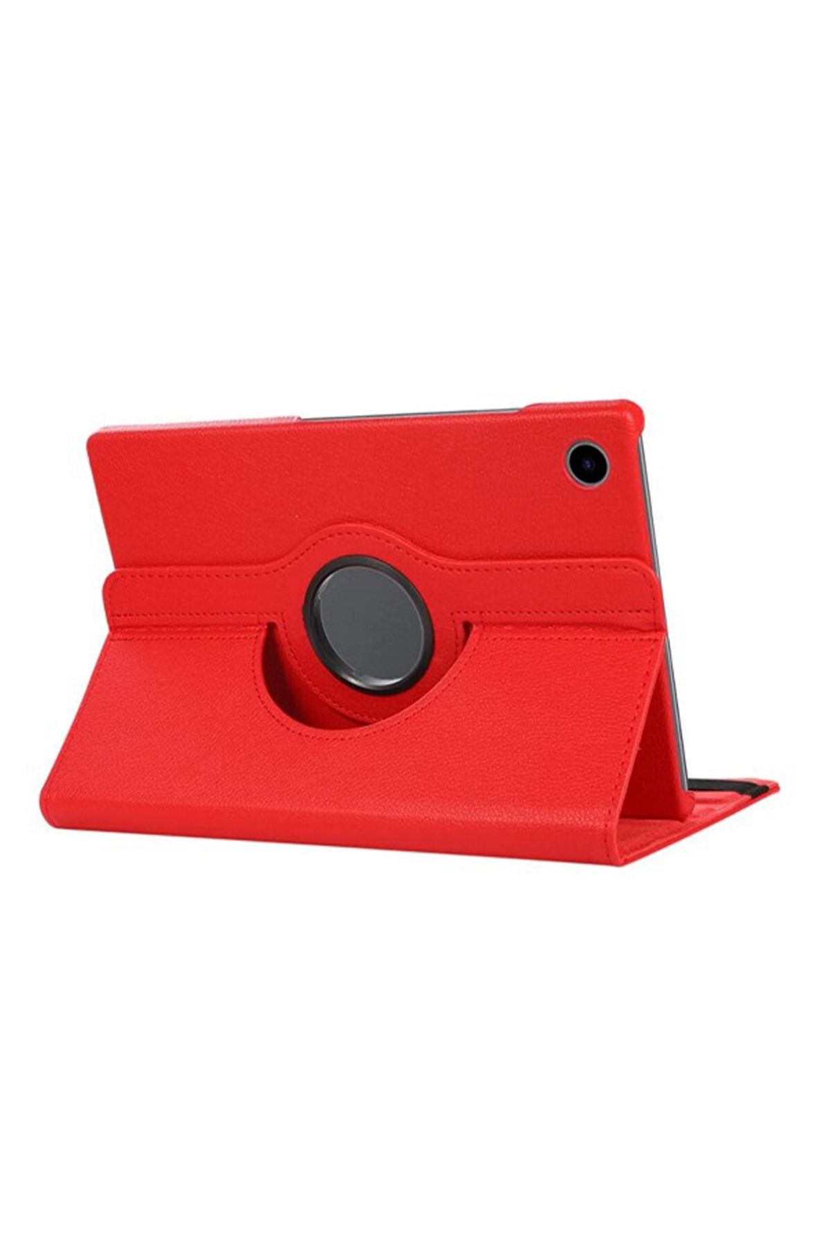 Nettech-Huawei Matepad Se Compatible 3 Camera Swivel Stand Cover Case - Red 1