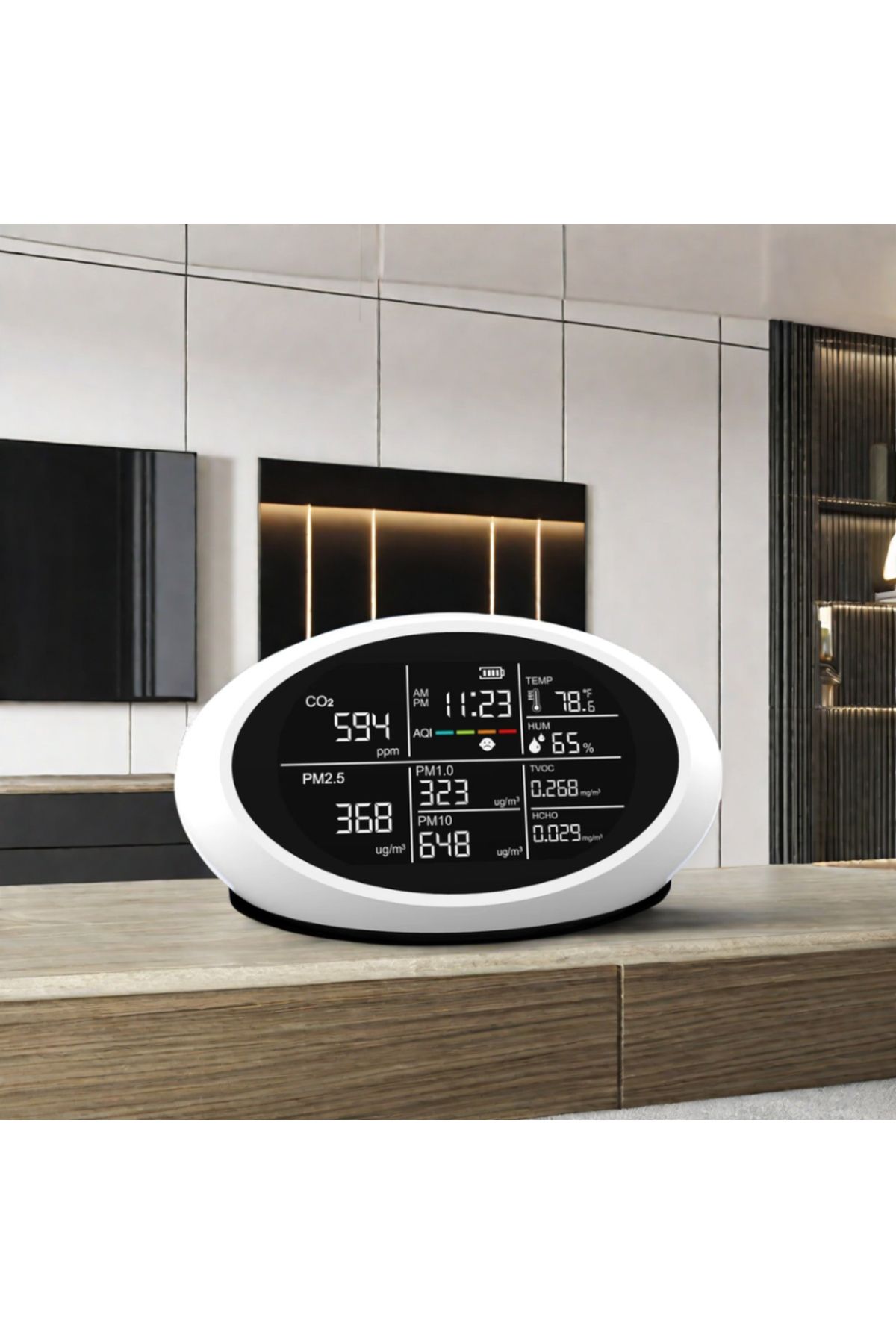 Choice-Dienmern DM605E Multi-functional Air Quality Monitor CO2/PM2.5/Temperature/Humidity Sensor Meter,... 3