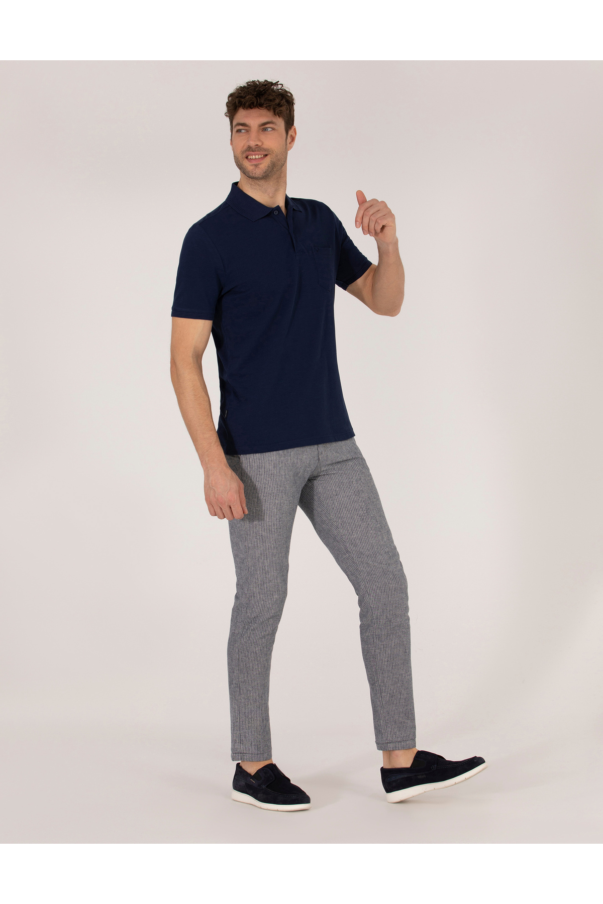 تیشرت یقه پلو مردانه راسته آستین کوتاه | پیر کاردین Pierre Cardin G021GL011.000.1646116 - تصویر 3