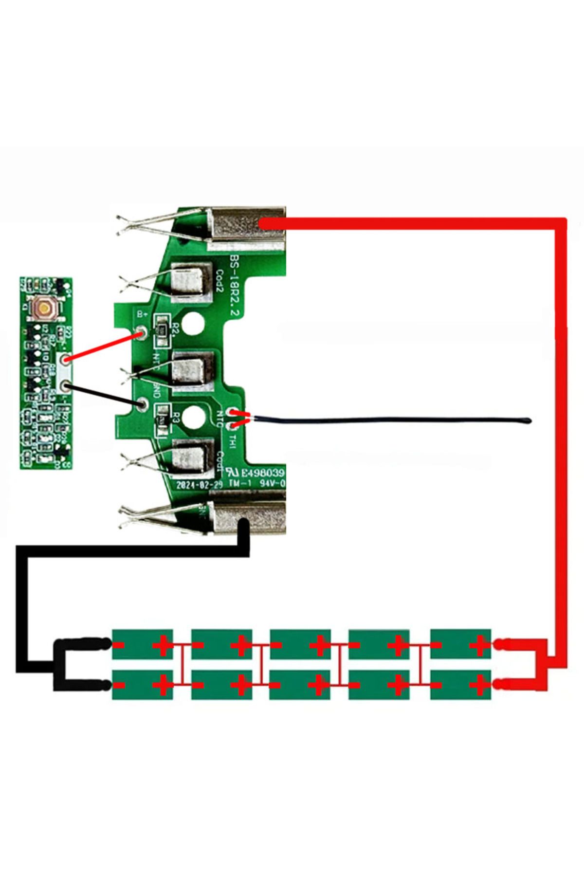Choice-BAT618 Lithium Ion Battery Plastic Case Box Shell PCB Protection Circuit Board For Bosch 18V Li-i... 5