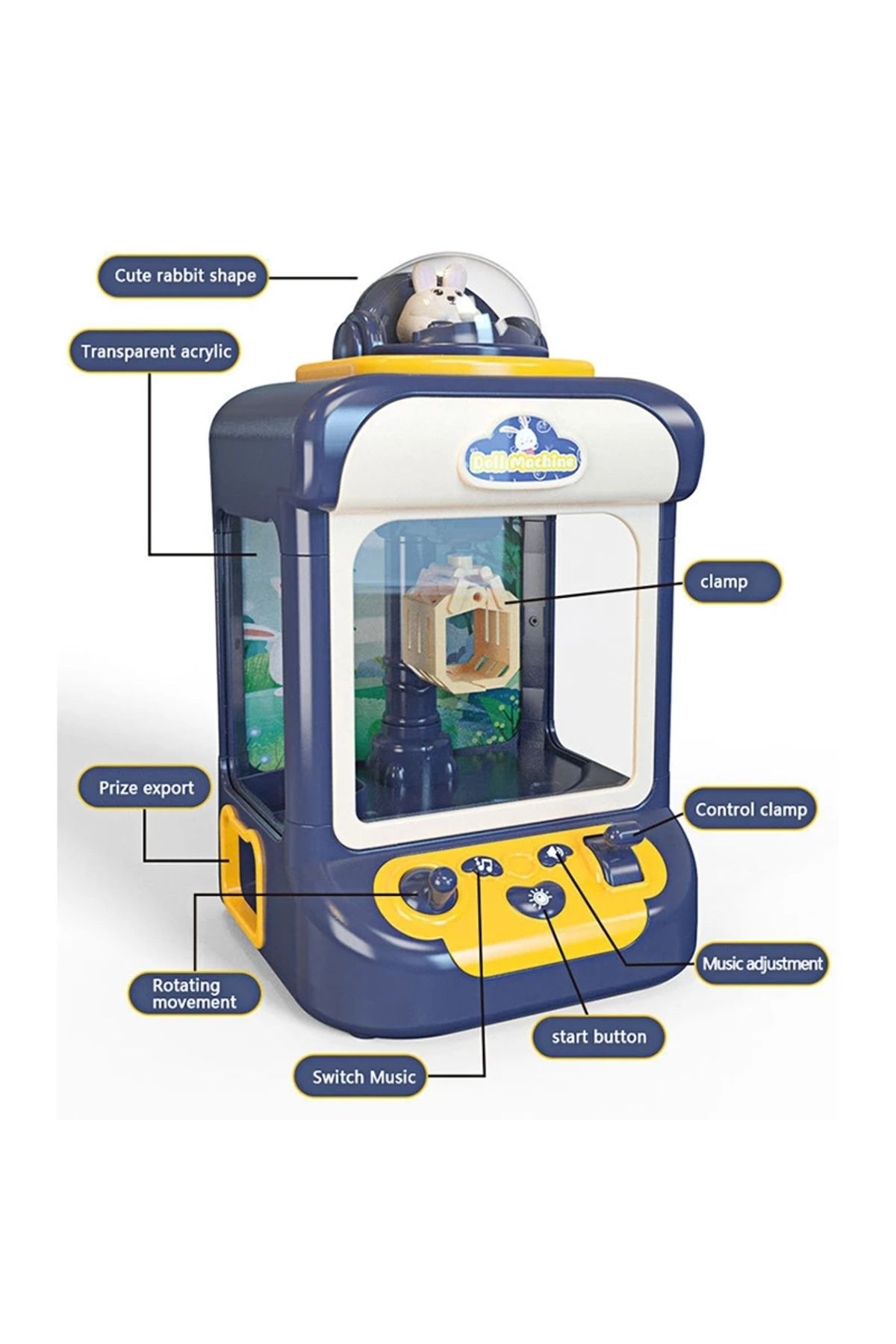 Choice-Automatic Claw Machine Doll Machine Children Operated Play Game Music Mini Claw Catch Toy Small C... 5